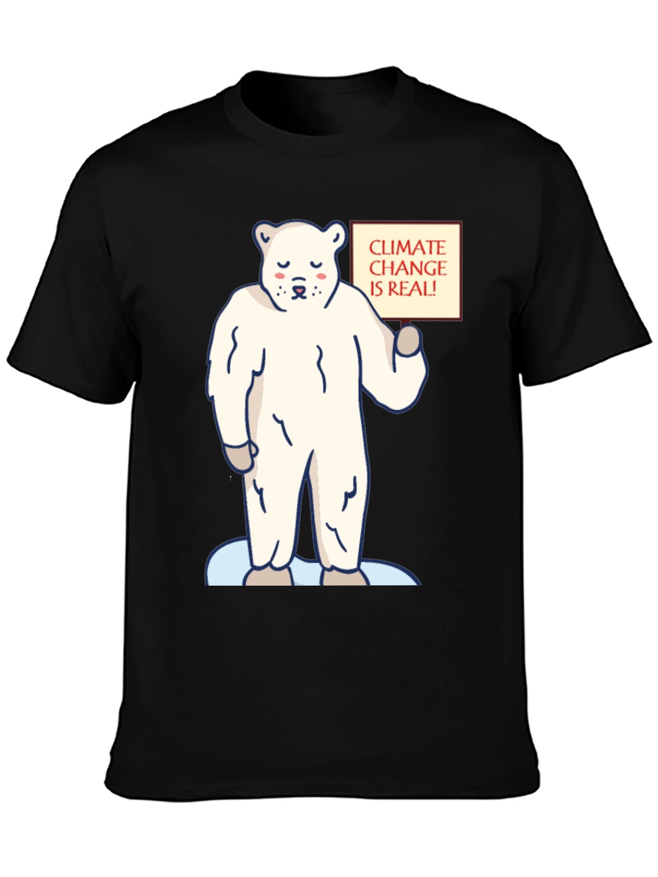 Climate Change Awareness T-Shirt: Polar Bear Graphic Tee