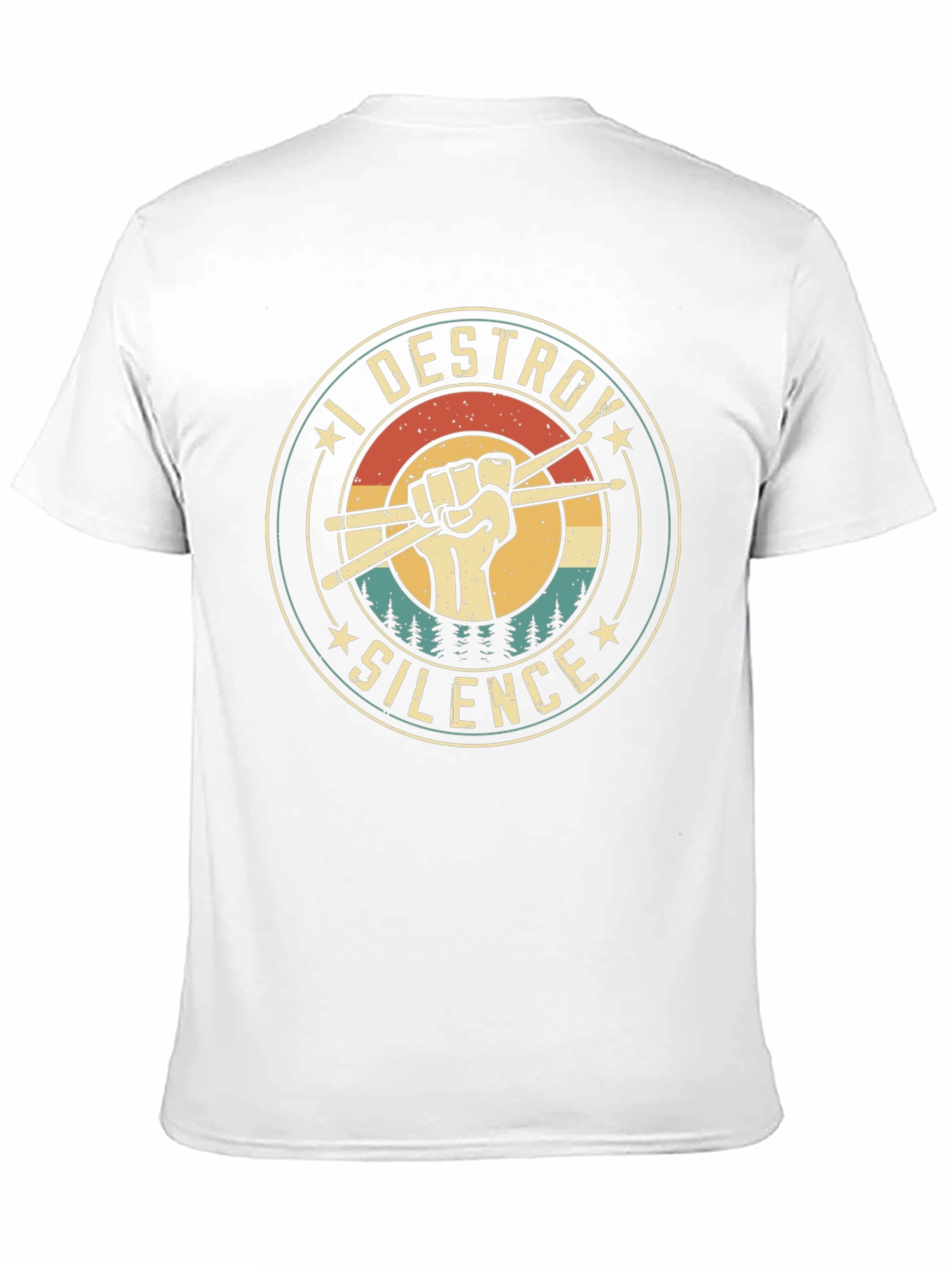 I Destroy Silence Drummer T-Shirt