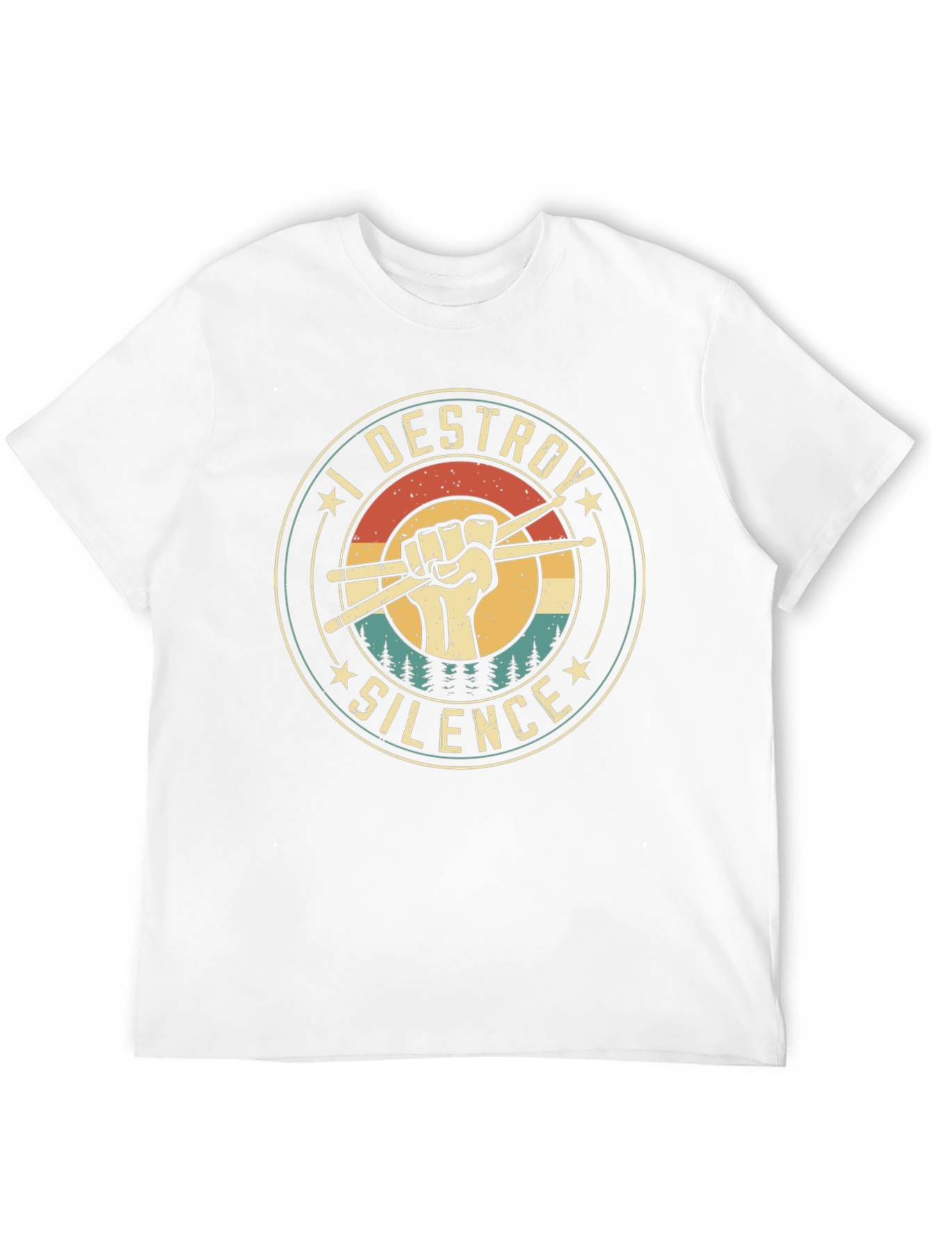 I Destroy Silence Drummer T-Shirt