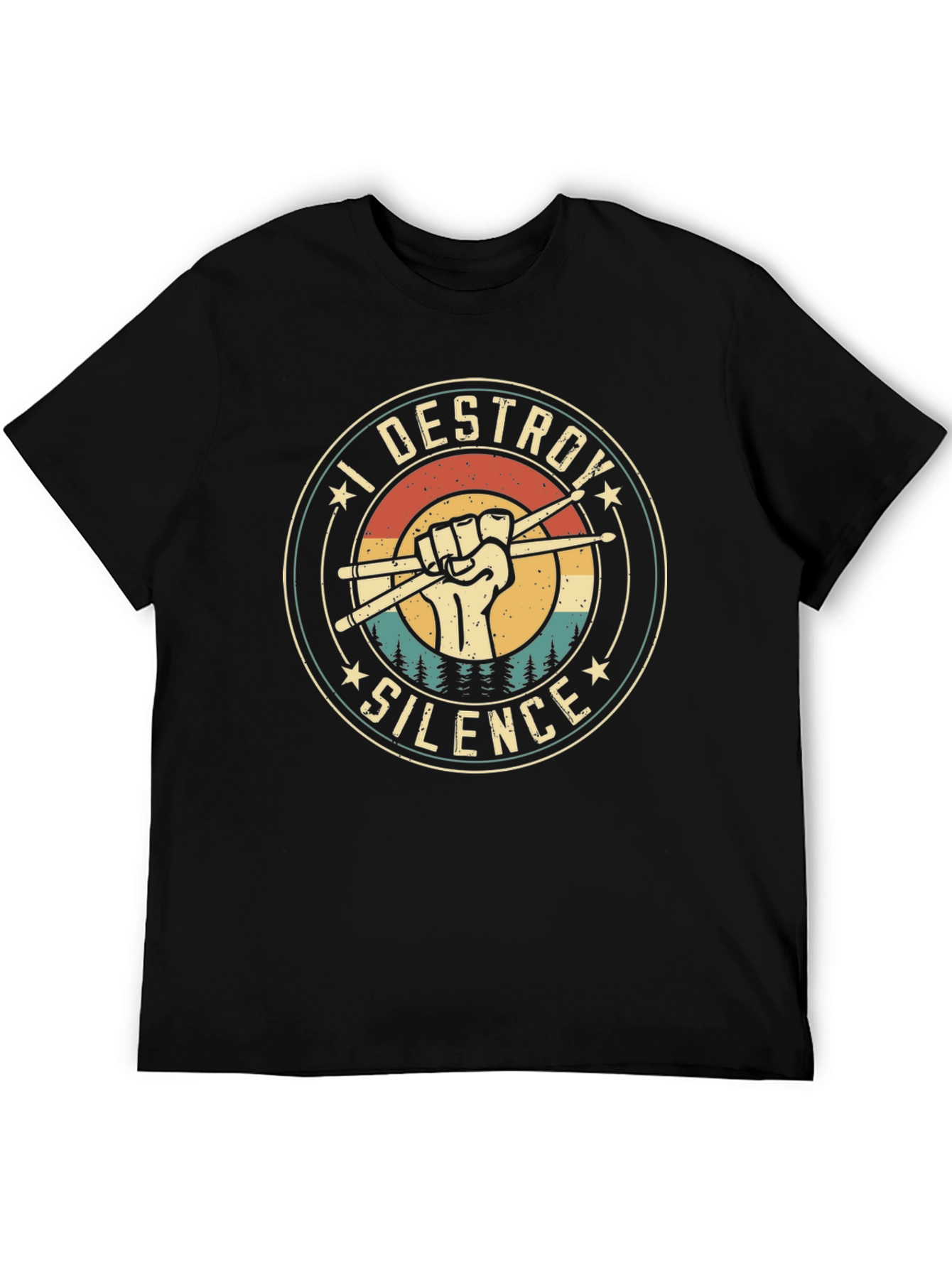 I Destroy Silence Drummer T-Shirt
