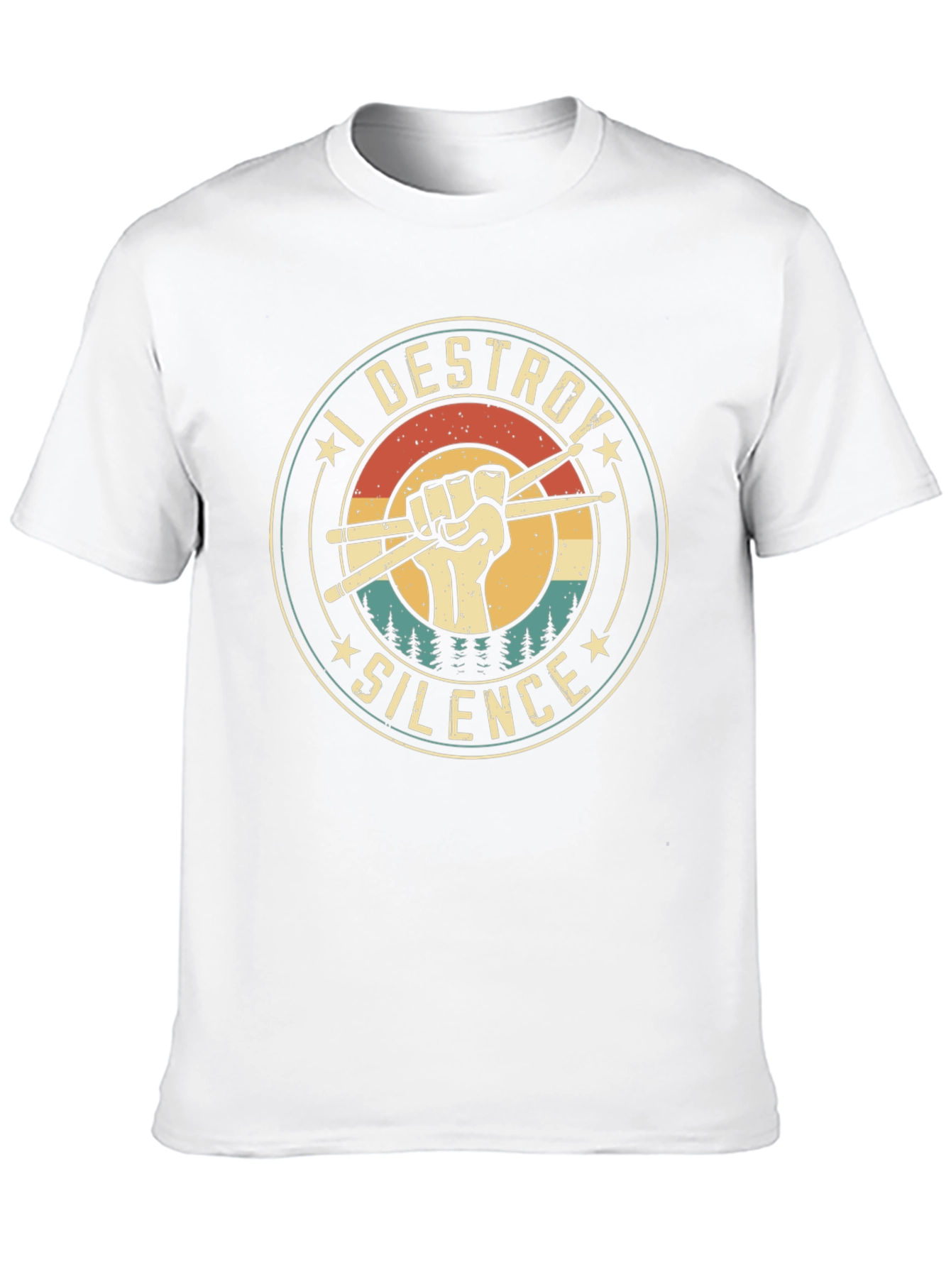 I Destroy Silence Drummer T-Shirt