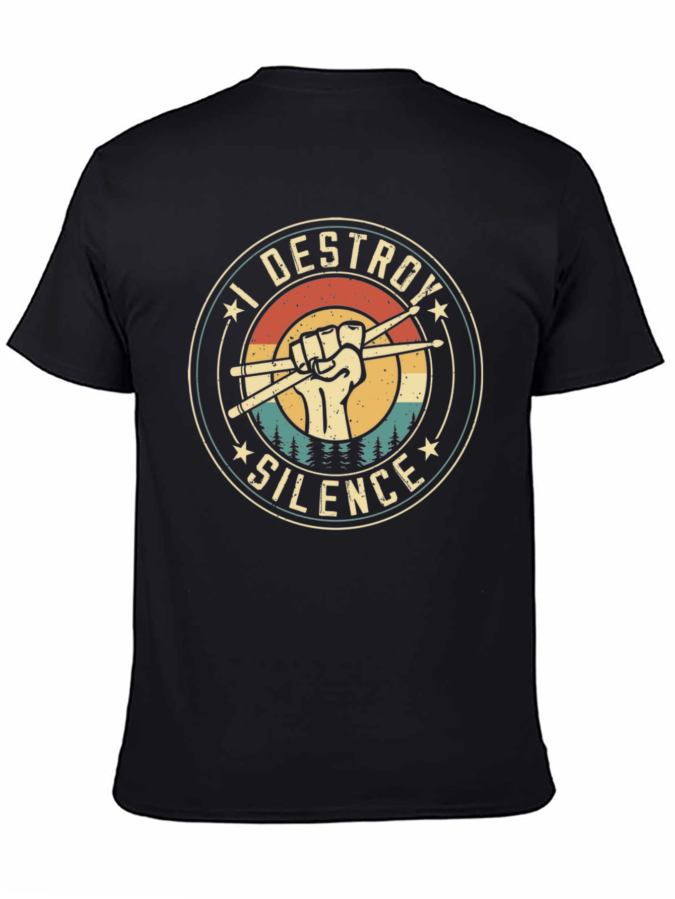 I Destroy Silence Drummer T-Shirt