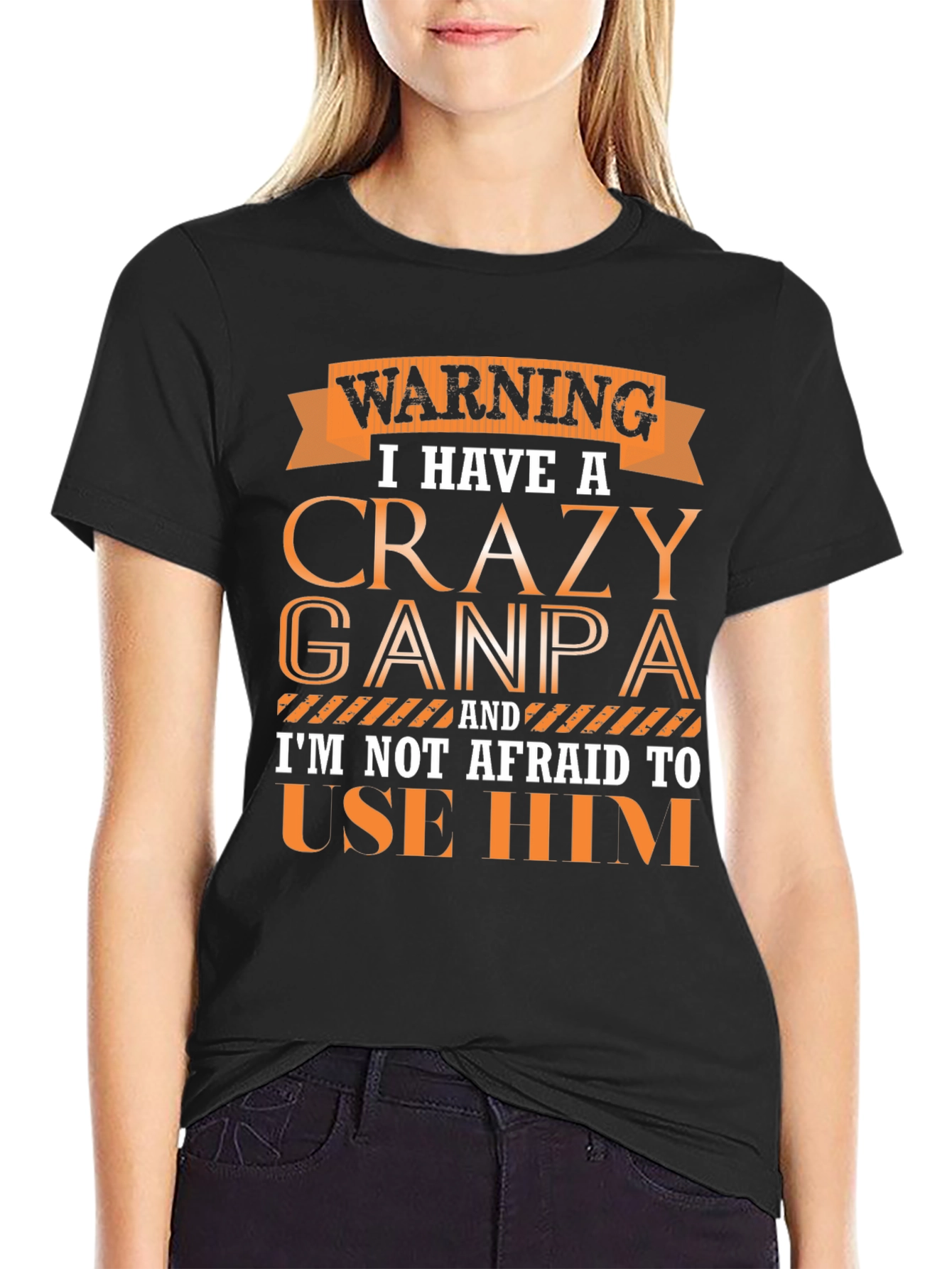 Crazy Ganpa T-Shirt - Novelty Funny Grandpa Tee