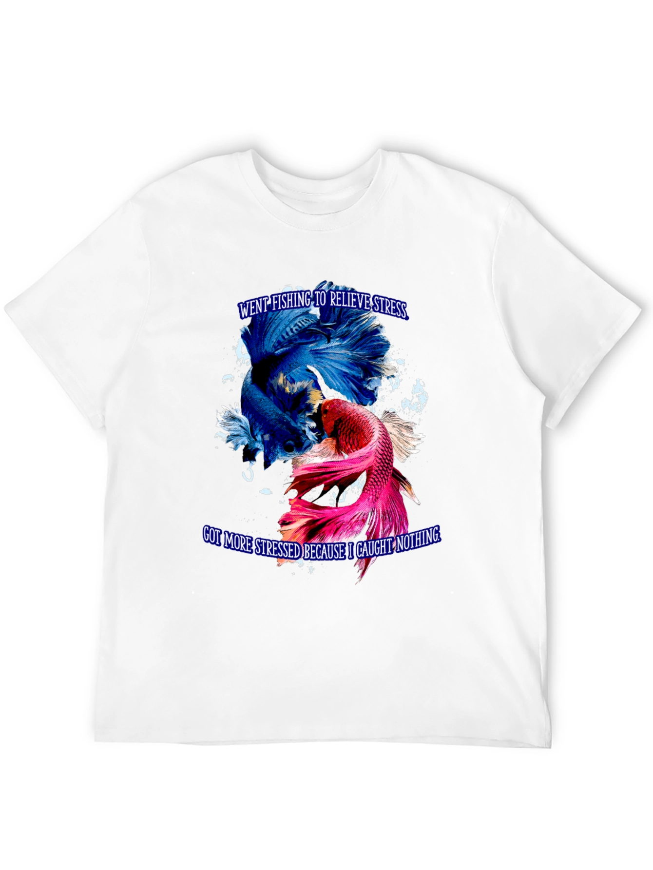 Fishing Stress Relief Graphic T-Shirt
