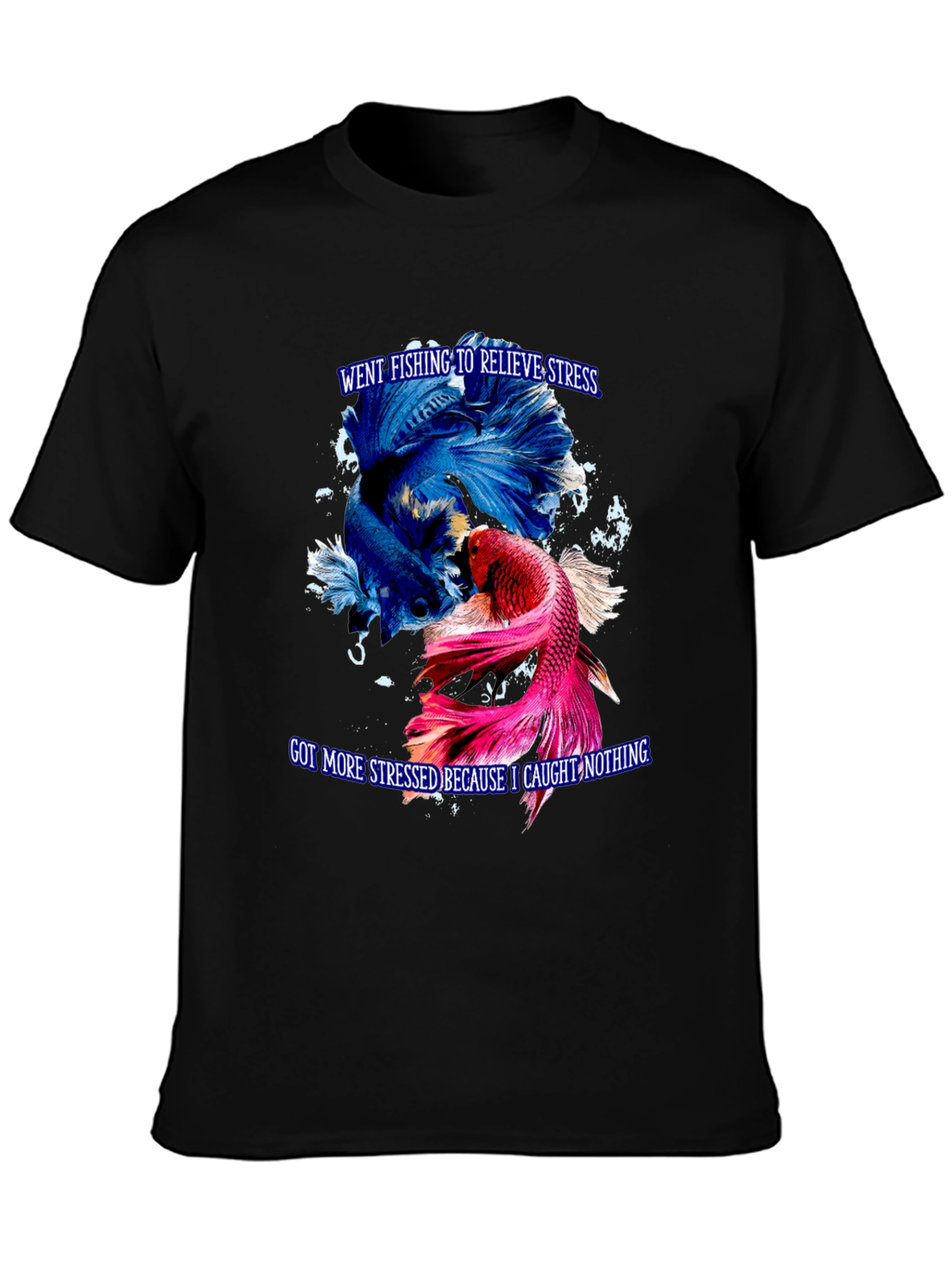 Fishing Stress Relief Graphic T-Shirt