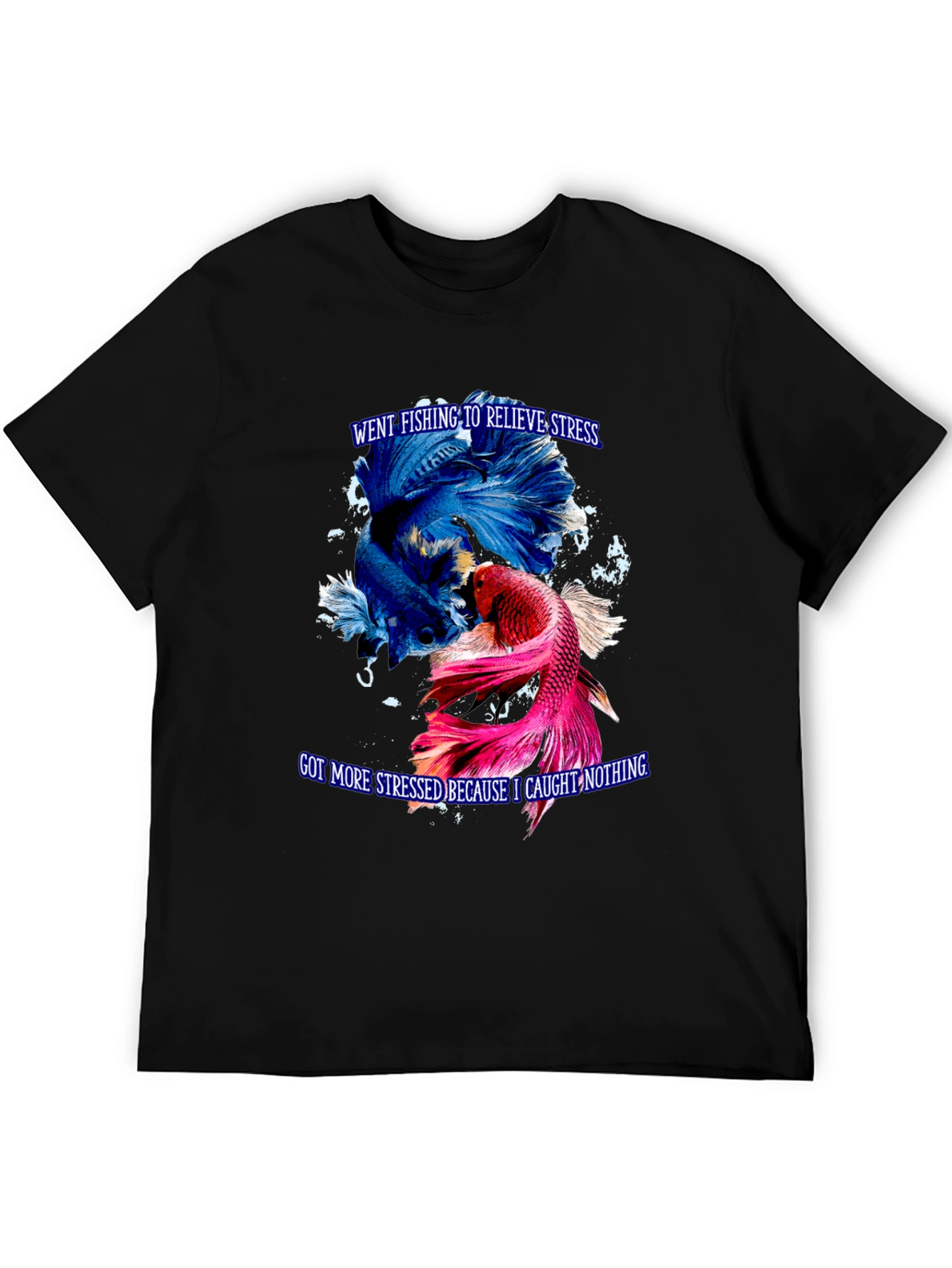 Fishing Stress Relief Graphic T-Shirt