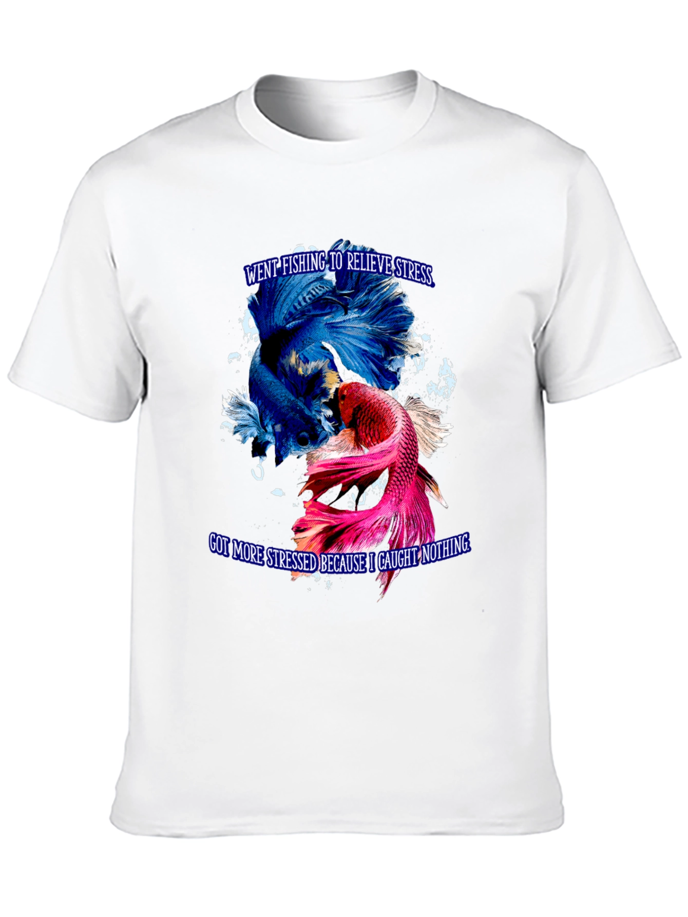 Fishing Stress Relief Graphic T-Shirt