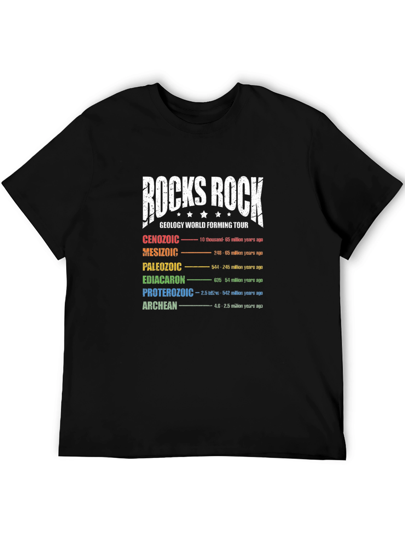 Rocks Rock Geology World Tour T-Shirt