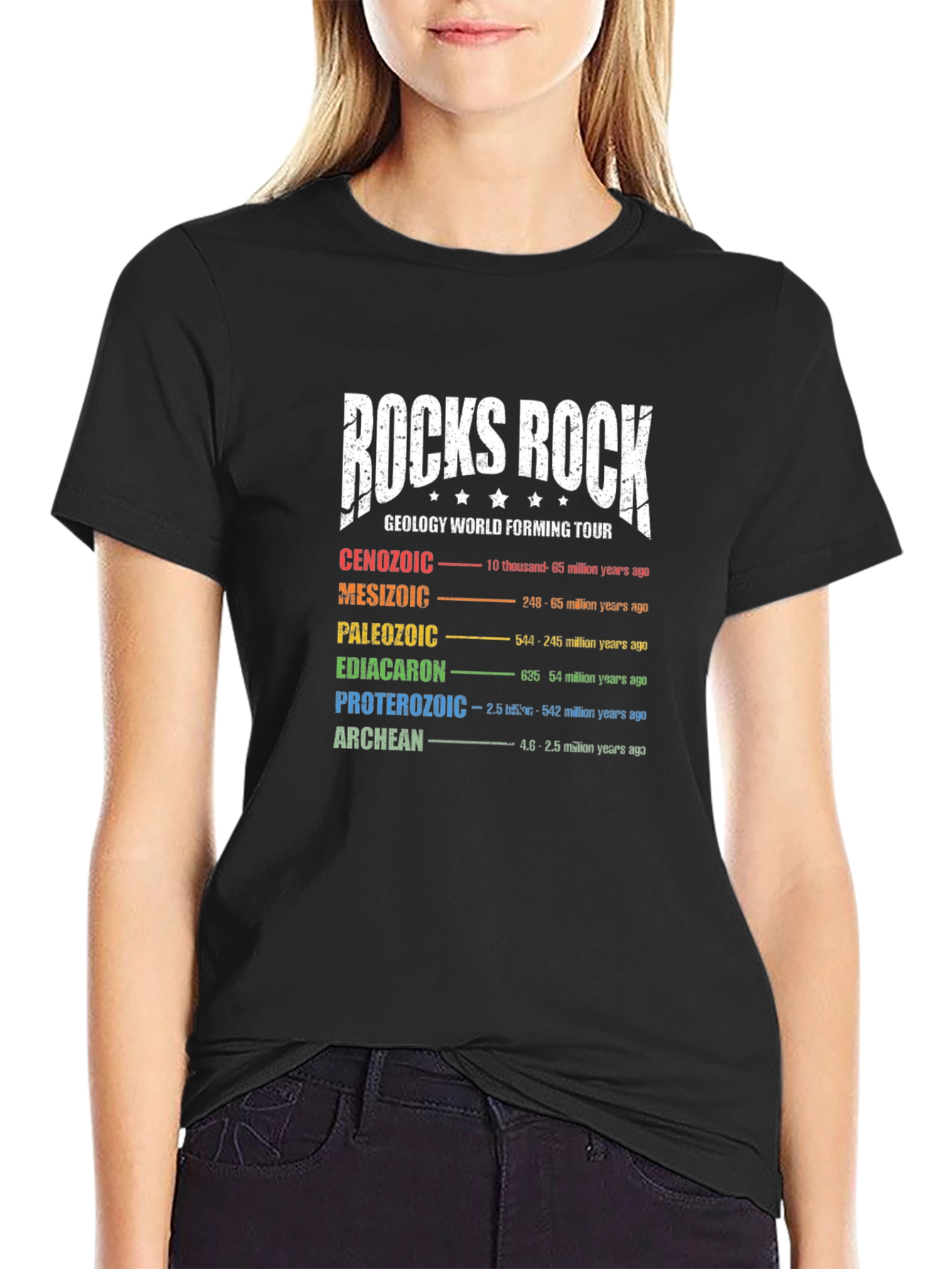 Rocks Rock Geology World Tour T-Shirt