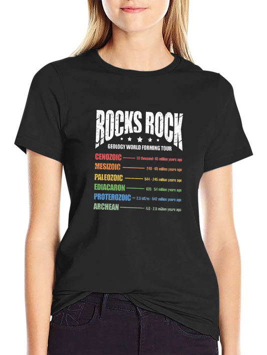 Rocks Rock Geology World Tour T-Shirt