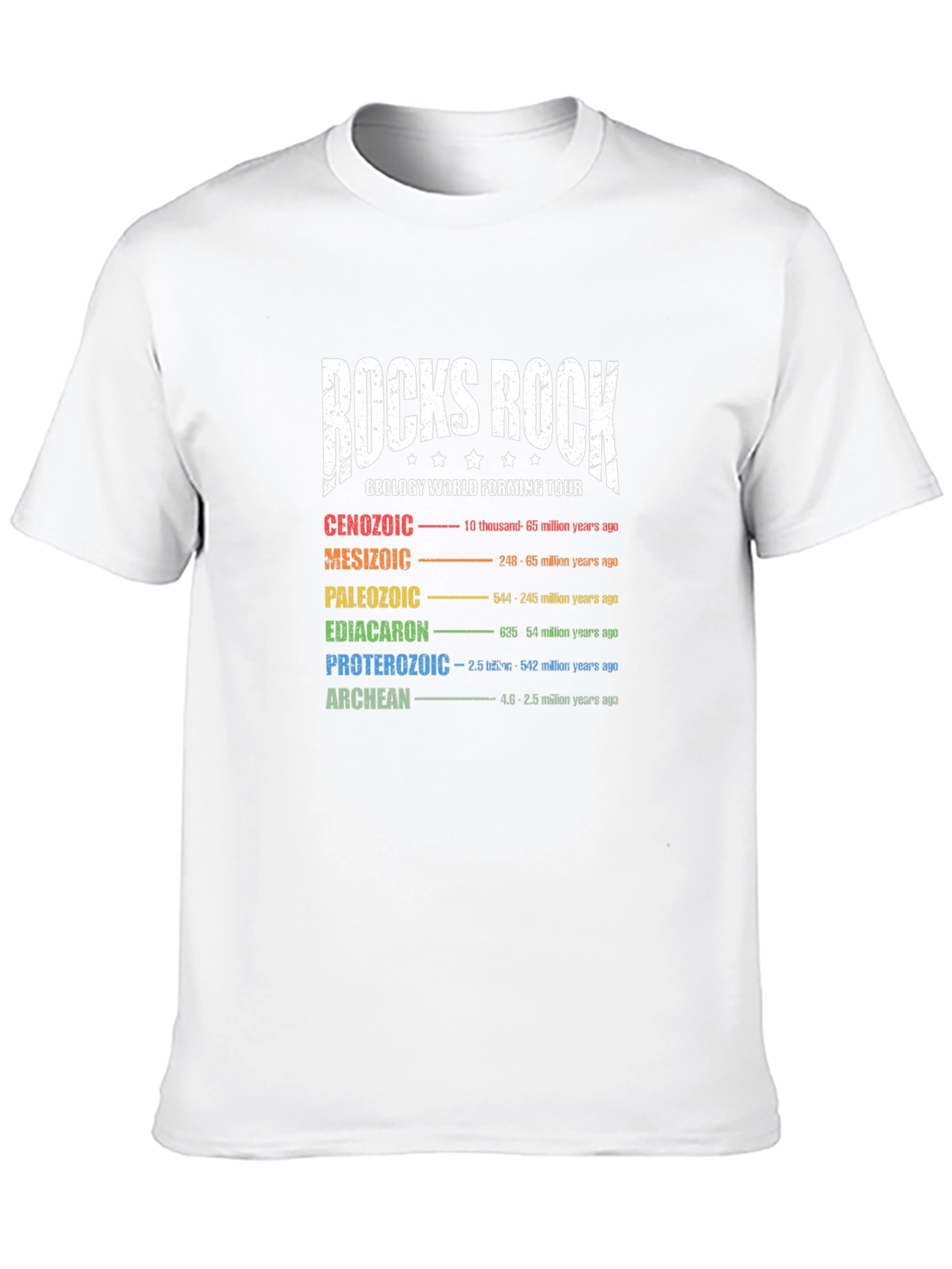 Rocks Rock Geology World Tour T-Shirt