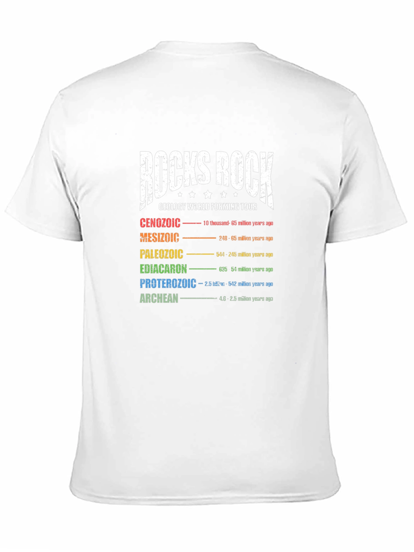 Rocks Rock Geology World Tour T-Shirt