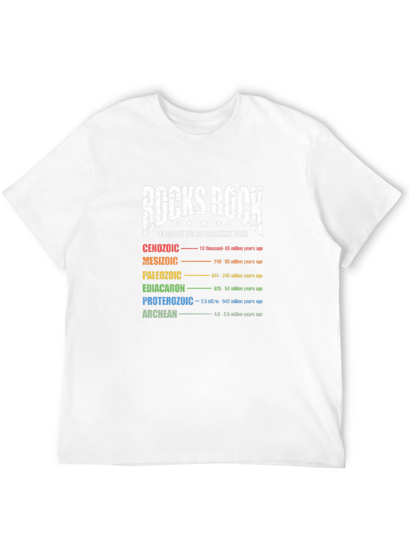 Rocks Rock Geology World Tour T-Shirt