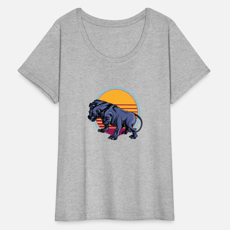 80s Cerberus - Synthwave Greek Mythology