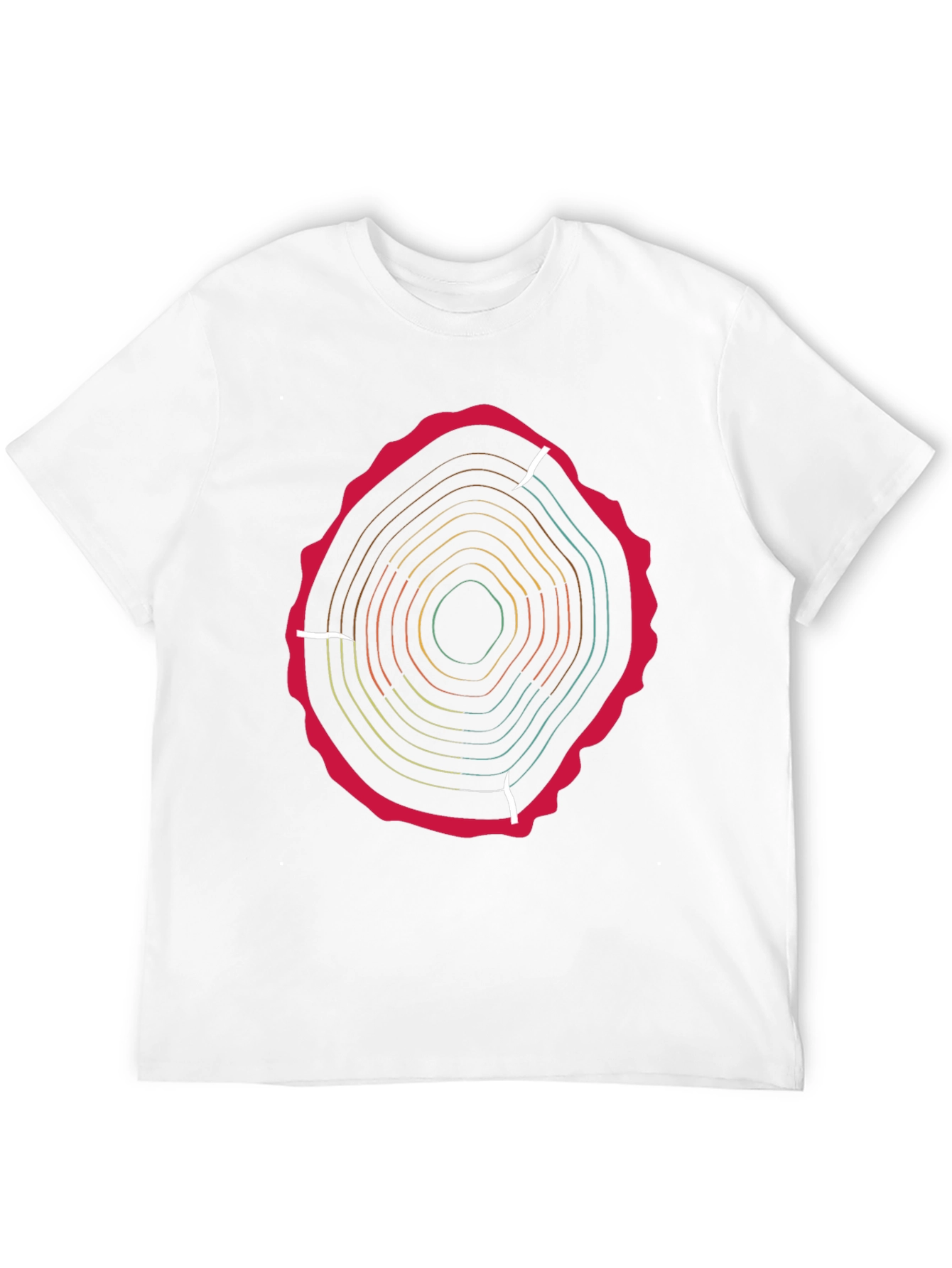Tree Ring Graphic Tee - Earthy Style