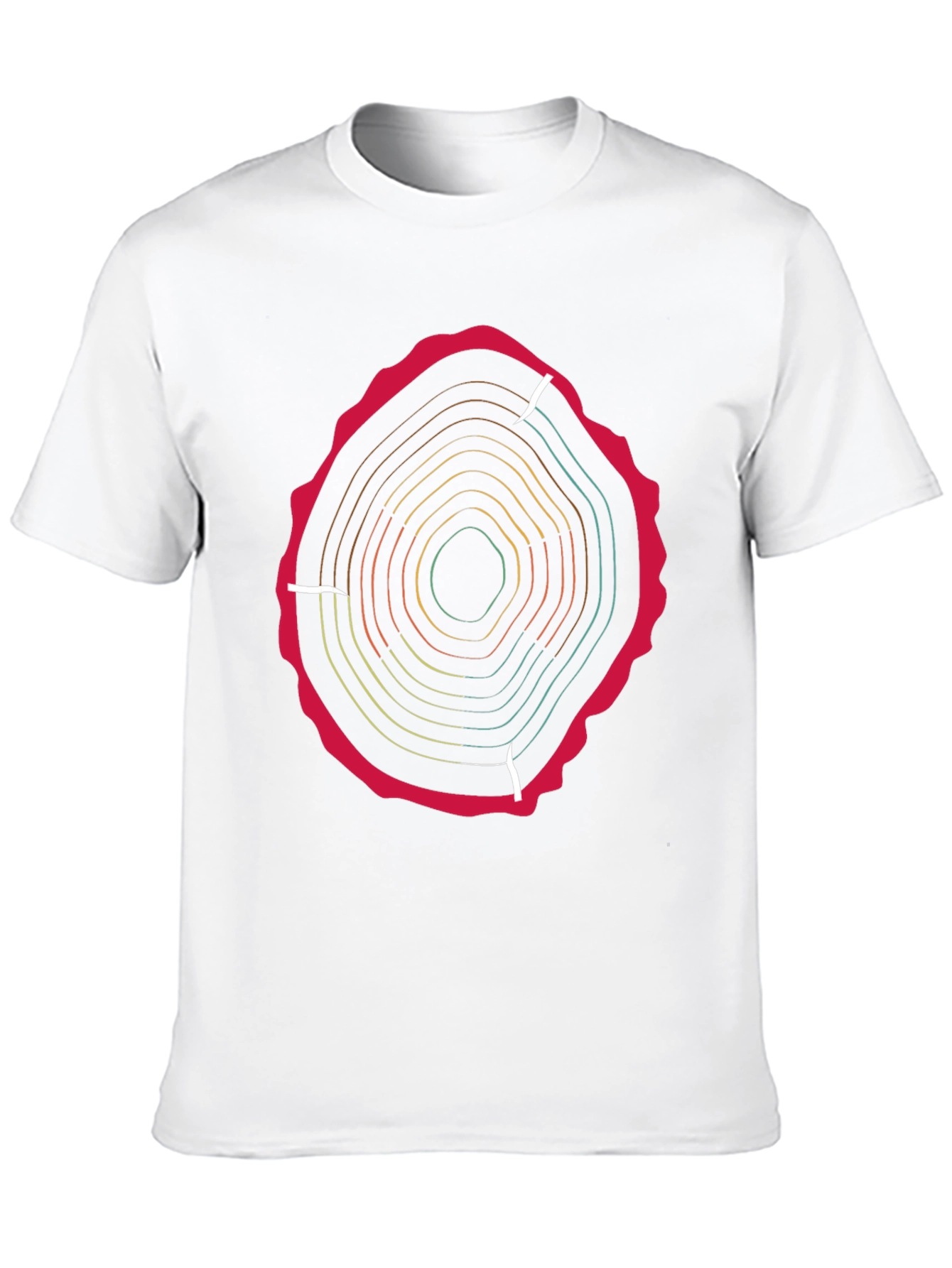 Tree Ring Graphic Tee - Earthy Style