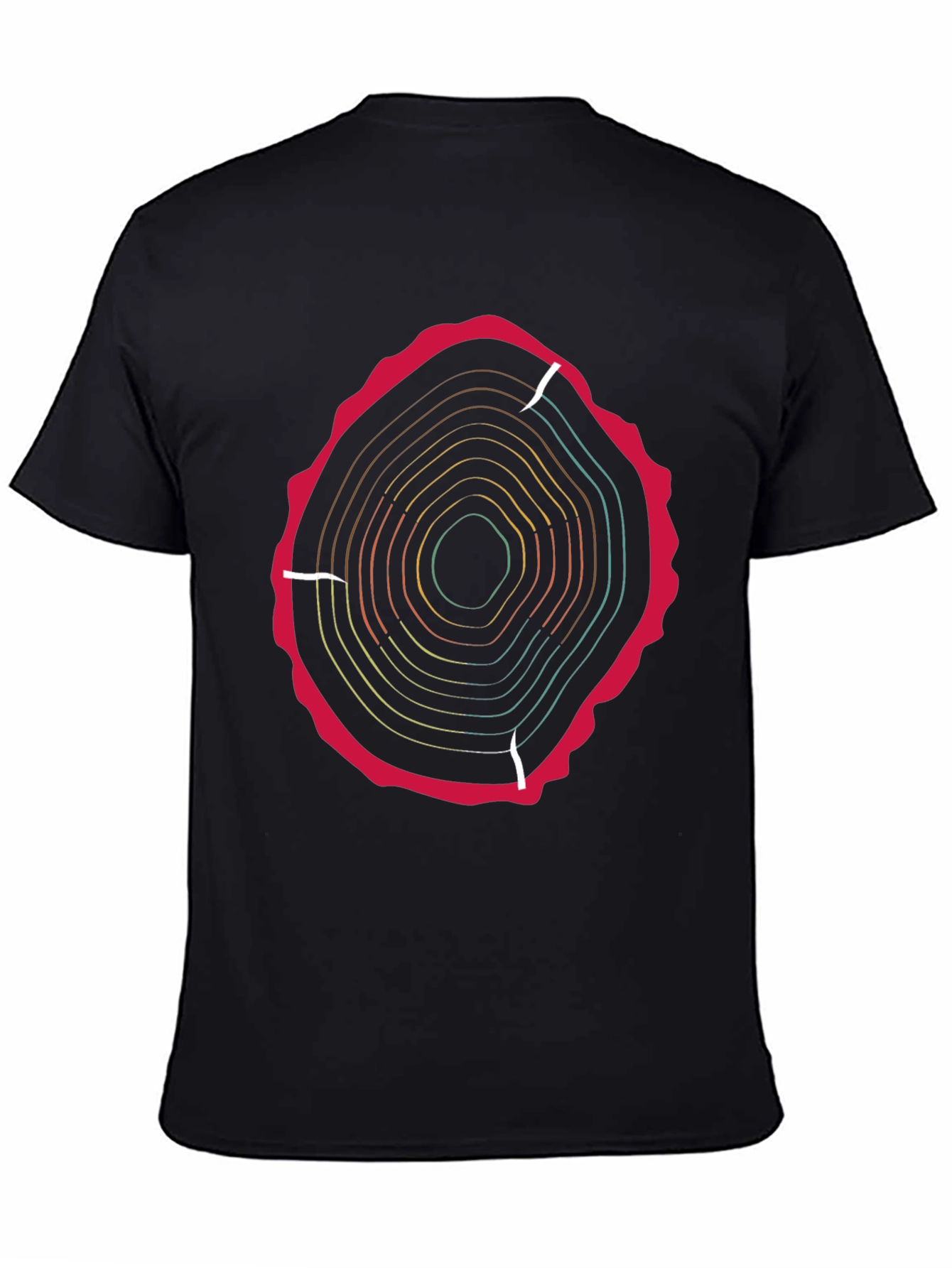 Tree Ring Graphic Tee - Earthy Style