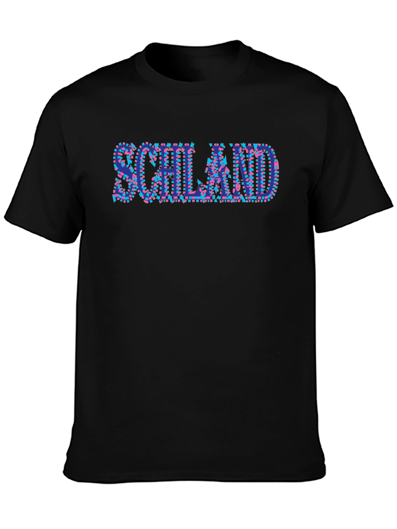 Schland Graphic Print Black T-Shirt