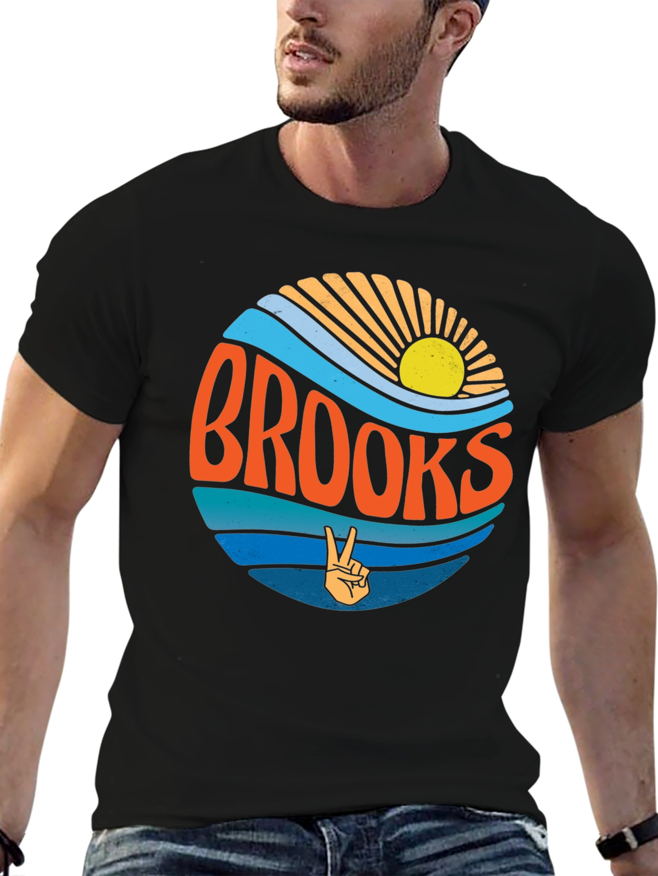 Brooks Retro Circle T-Shirt - Peace & Sunshine