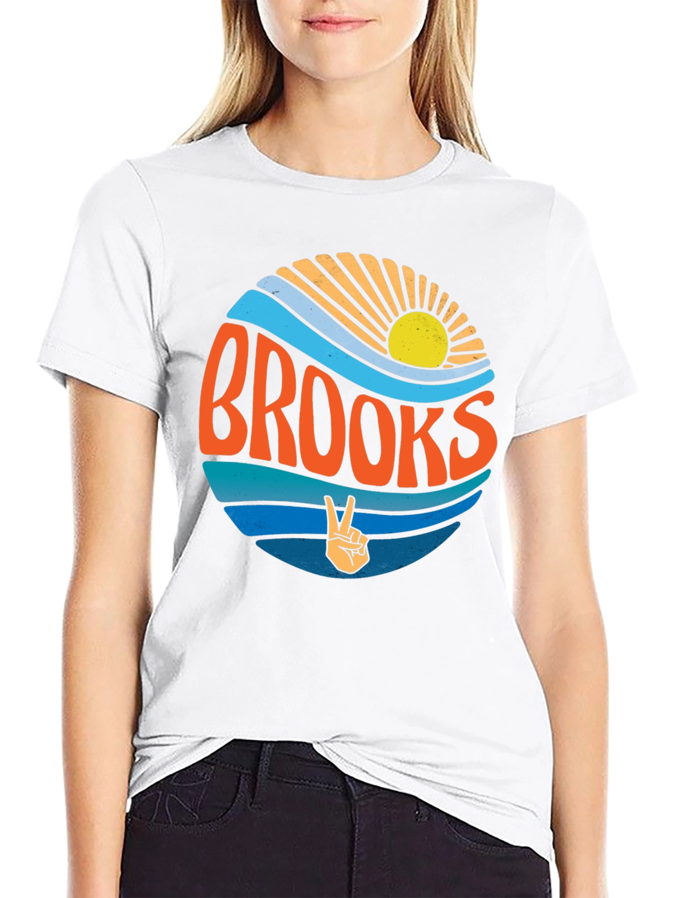 Brooks Retro Circle T-Shirt - Peace & Sunshine