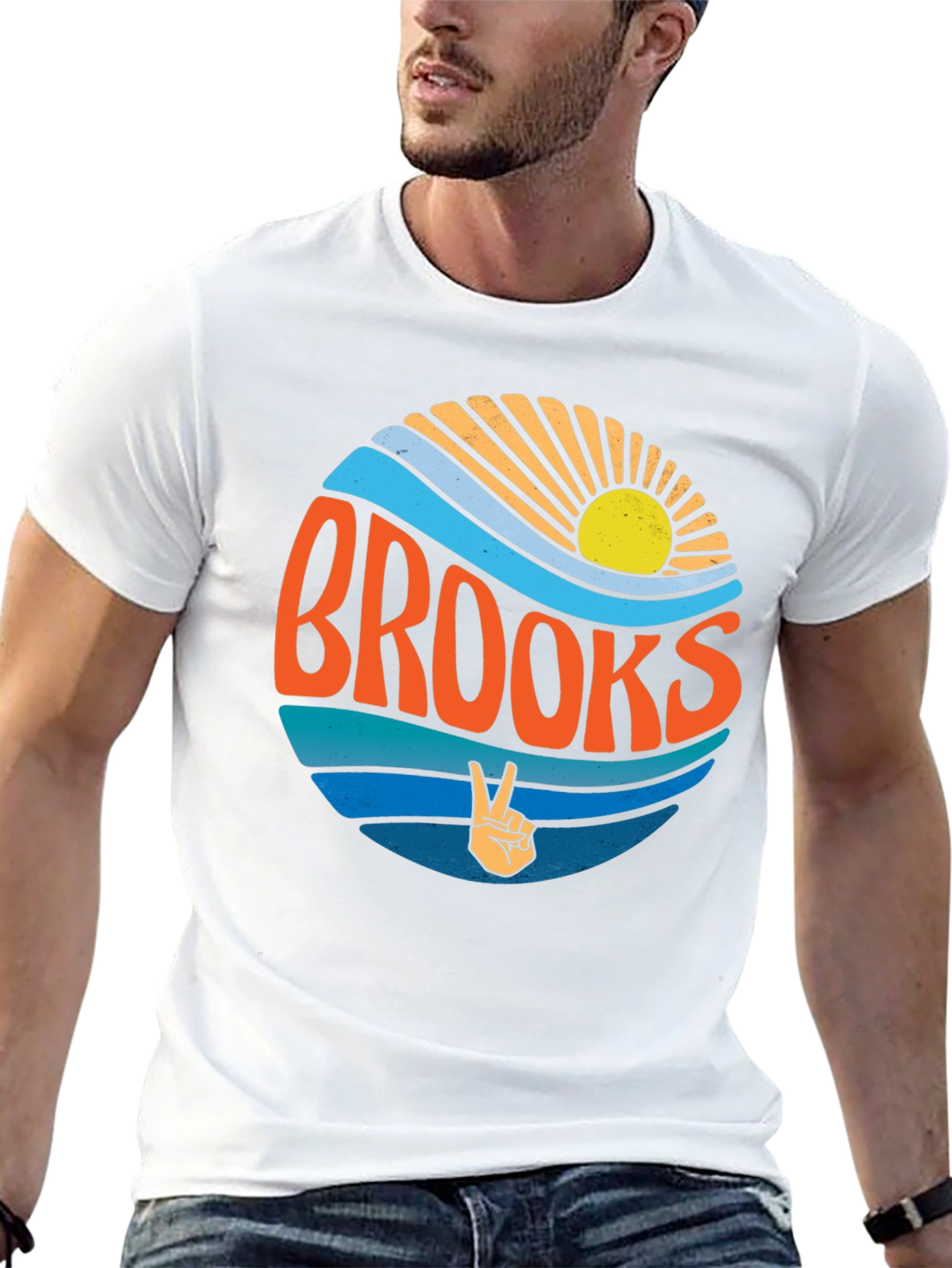 Brooks Retro Circle T-Shirt - Peace & Sunshine