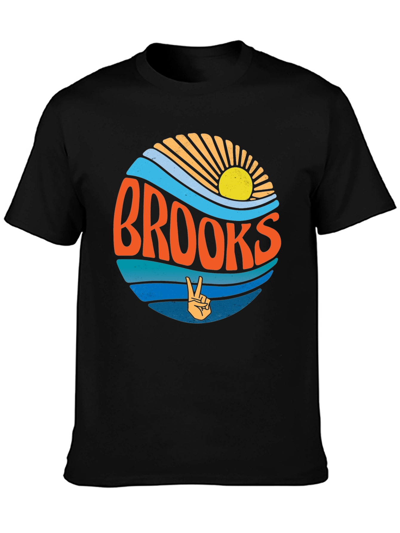 Brooks Retro Circle T-Shirt - Peace & Sunshine