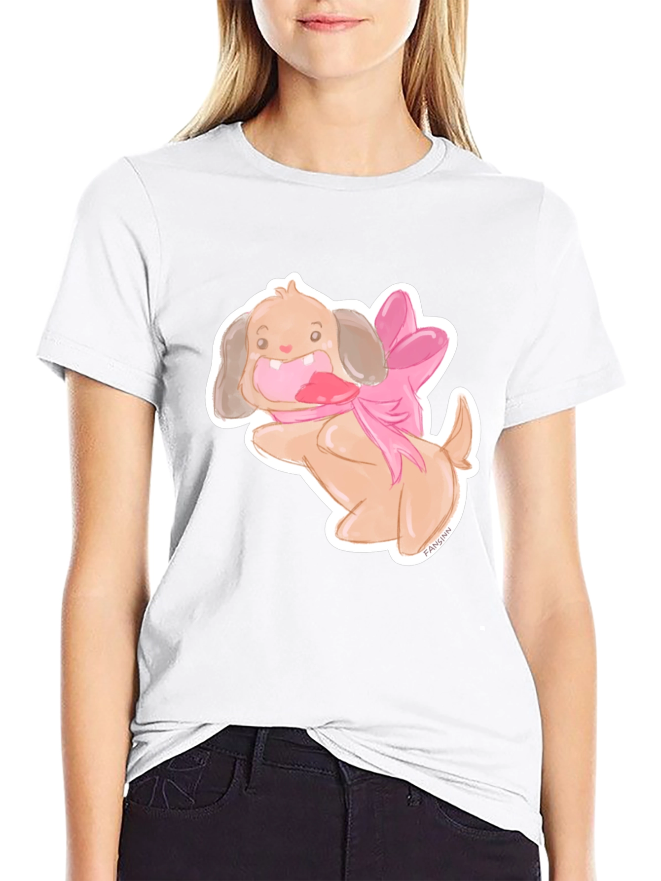 Dog with Bow T-Shirt