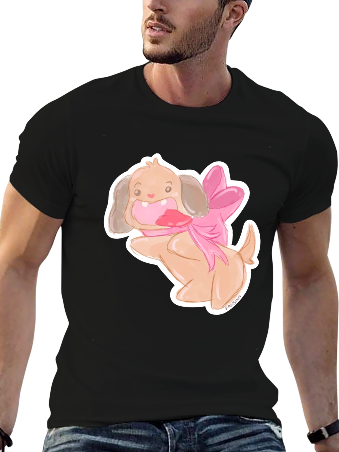 Dog with Bow T-Shirt