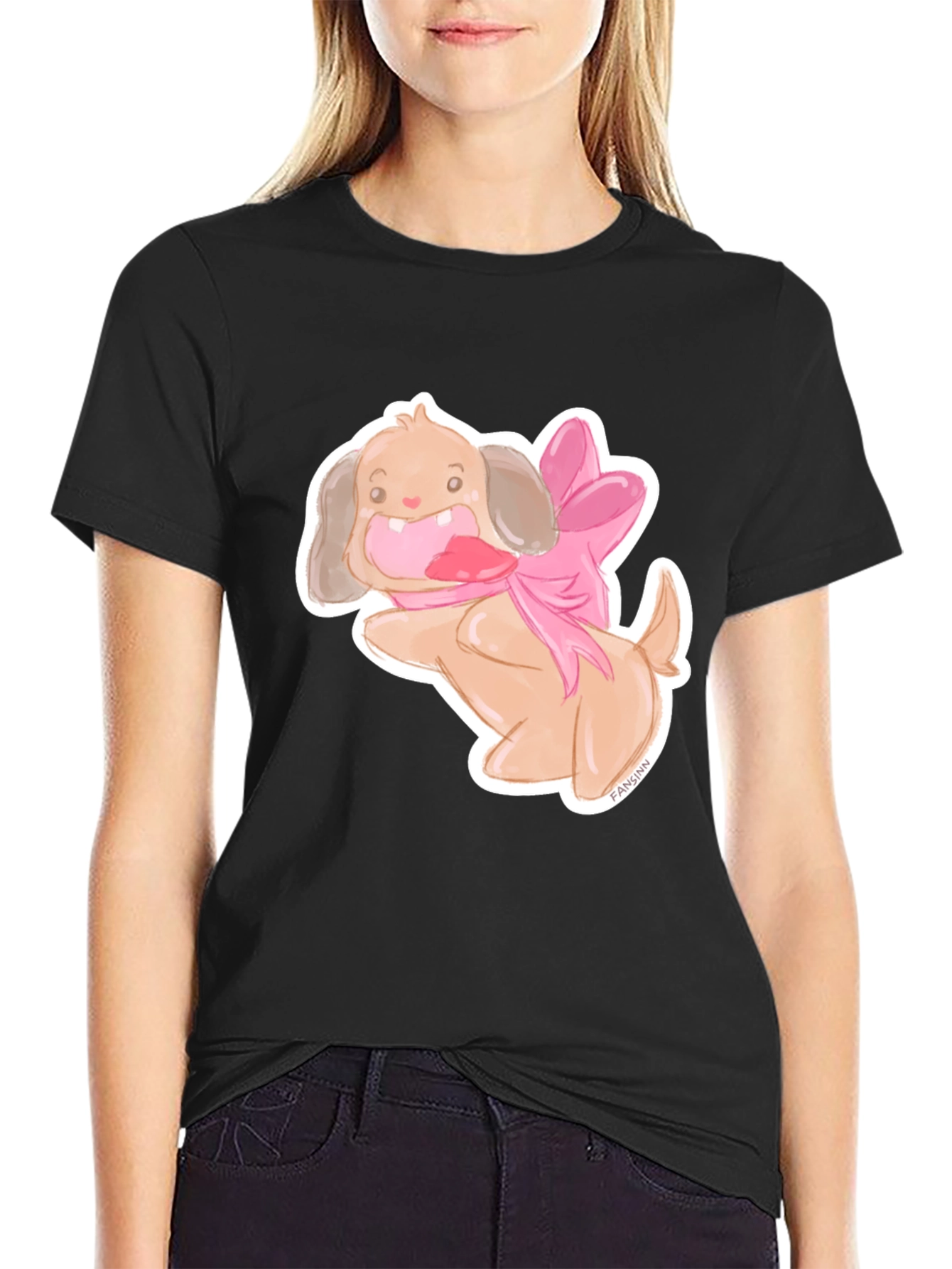 Dog with Bow T-Shirt