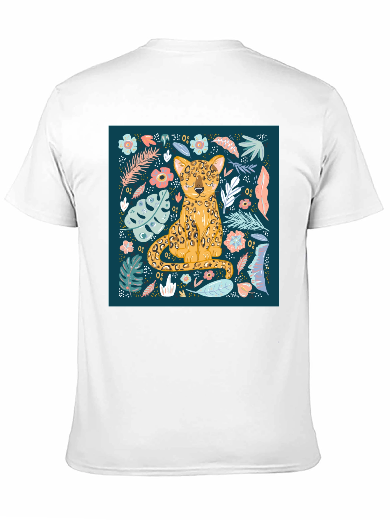 Floral Leopard Print T-Shirt