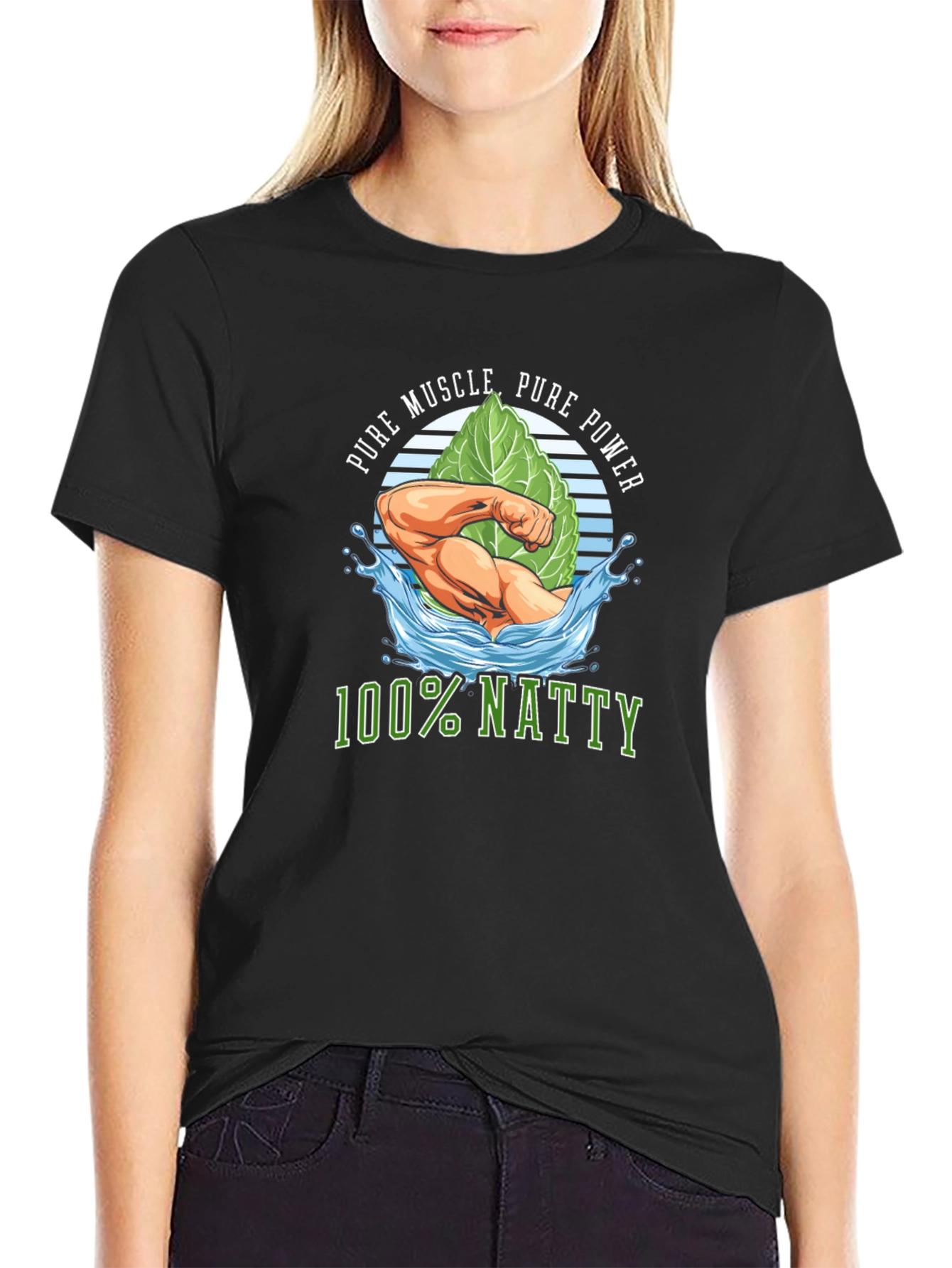 Pure Muscle Power Natty T-Shirt - Black