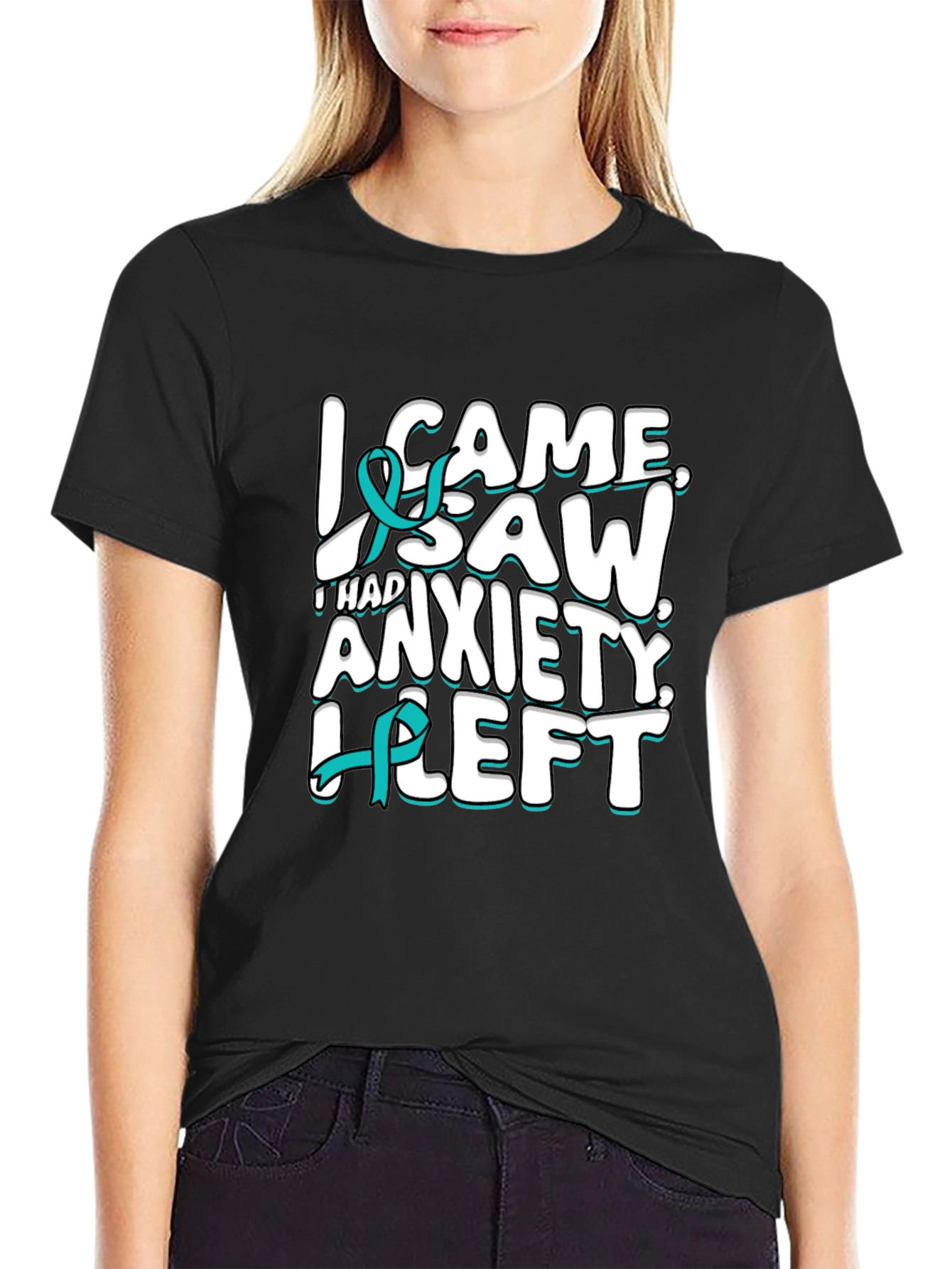 I Came I Saw Anxiety Left T-Shirt