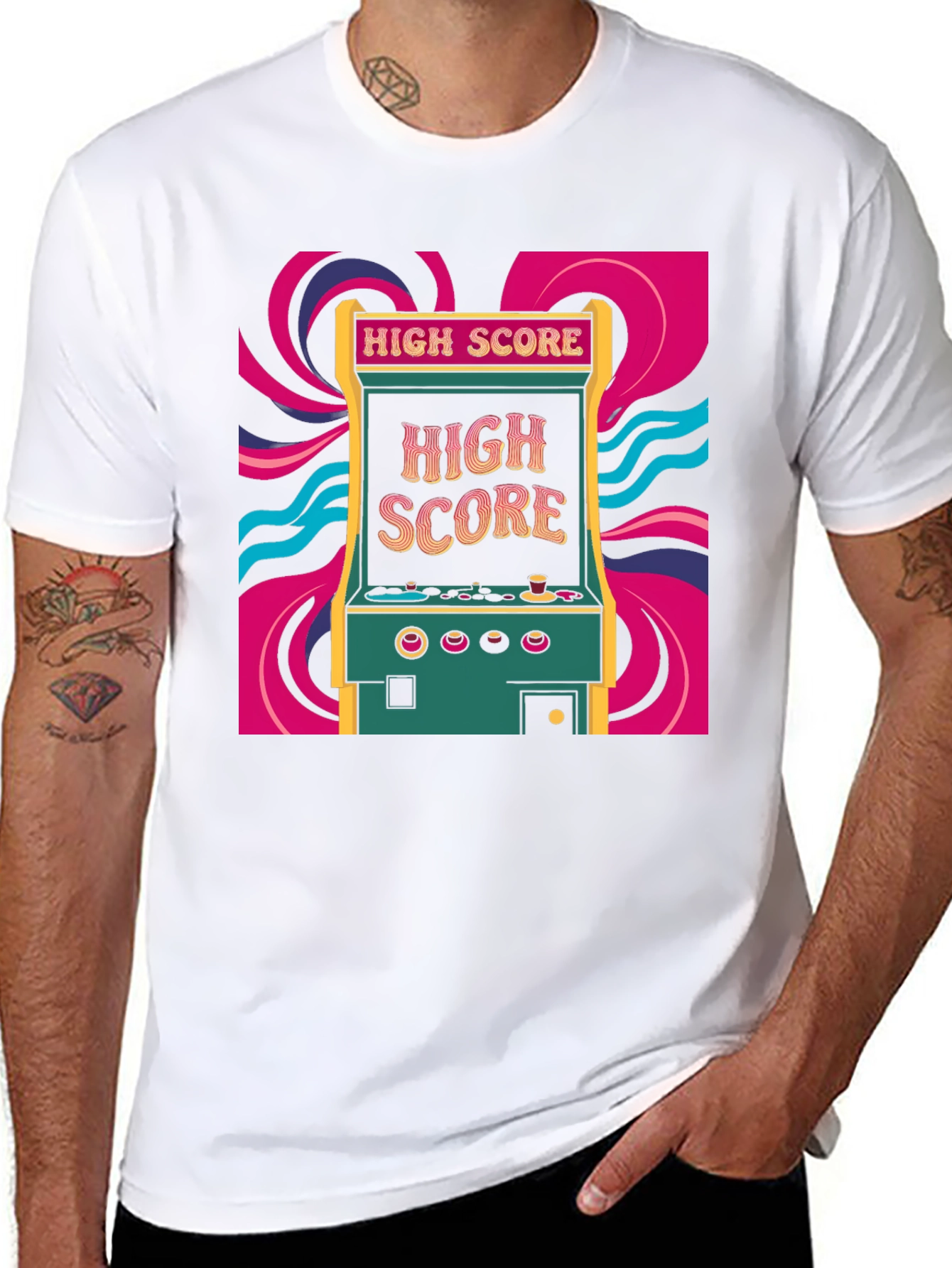 Retro Arcade High Score Graphic Tee