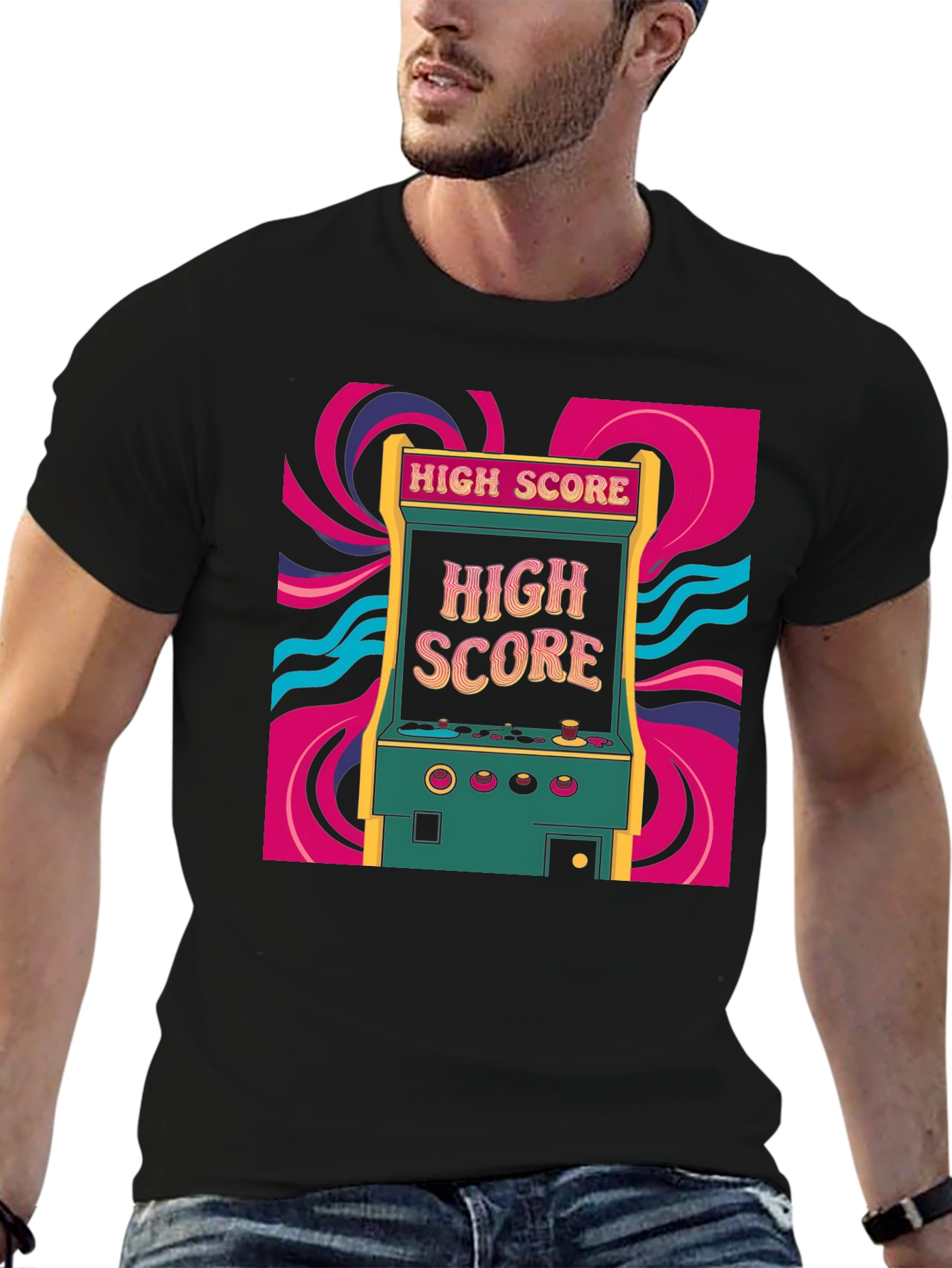 Retro Arcade High Score Graphic Tee