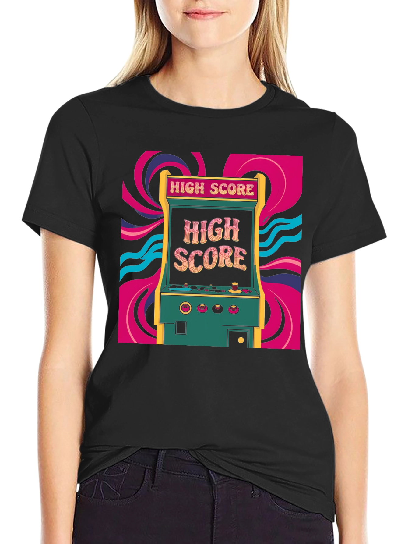 Retro Arcade High Score Graphic Tee