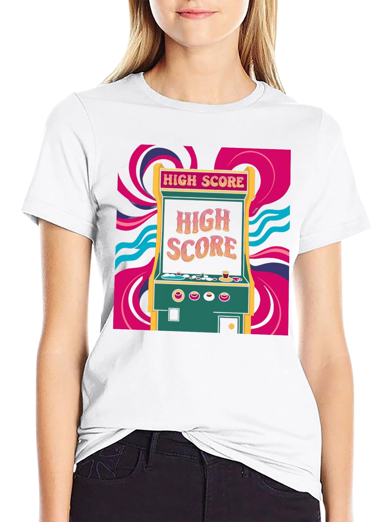 Retro Arcade High Score Graphic Tee