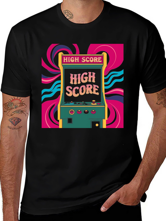 Retro Arcade High Score Graphic Tee