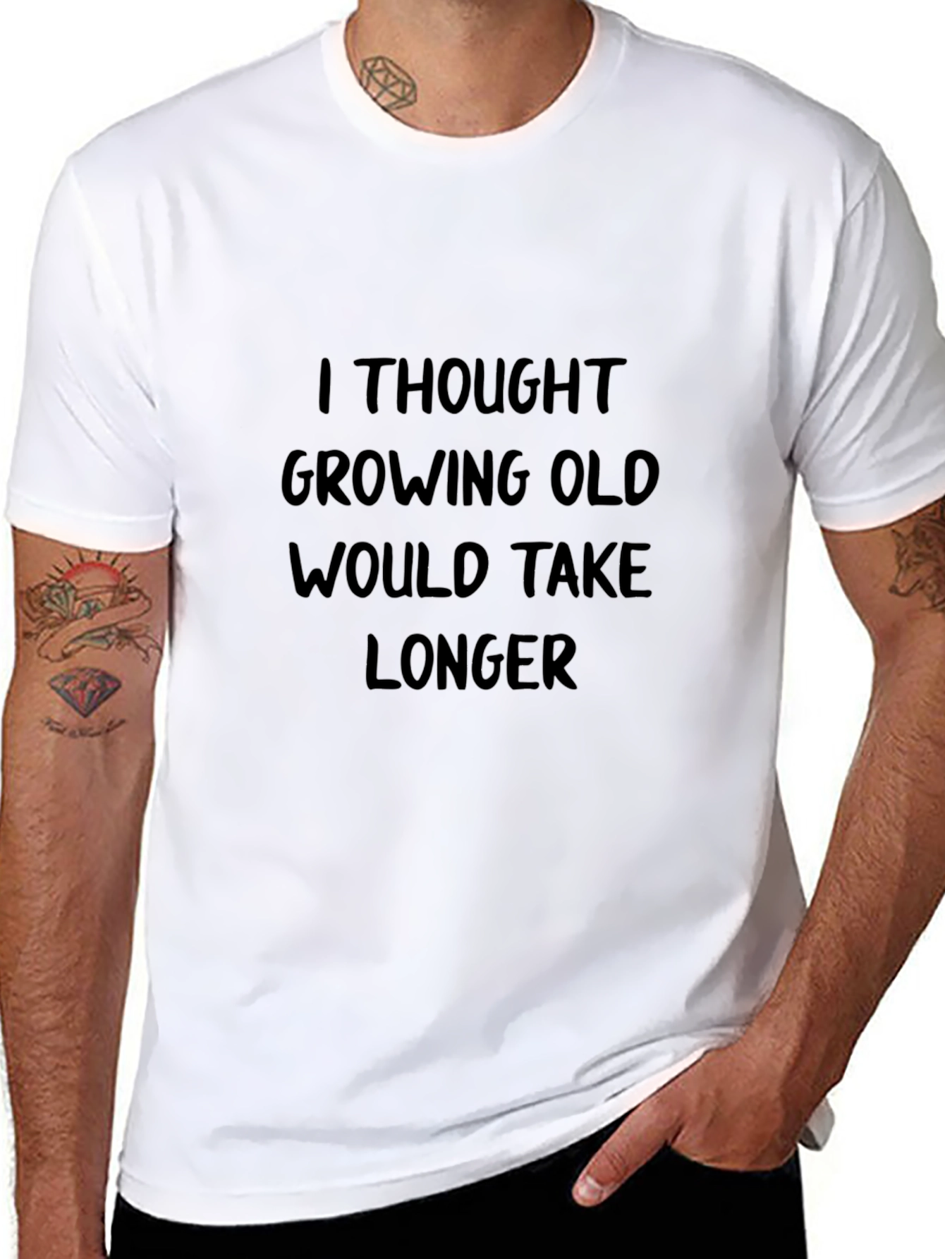 Funny Aging T-Shirt - Growing Old Humor Tee