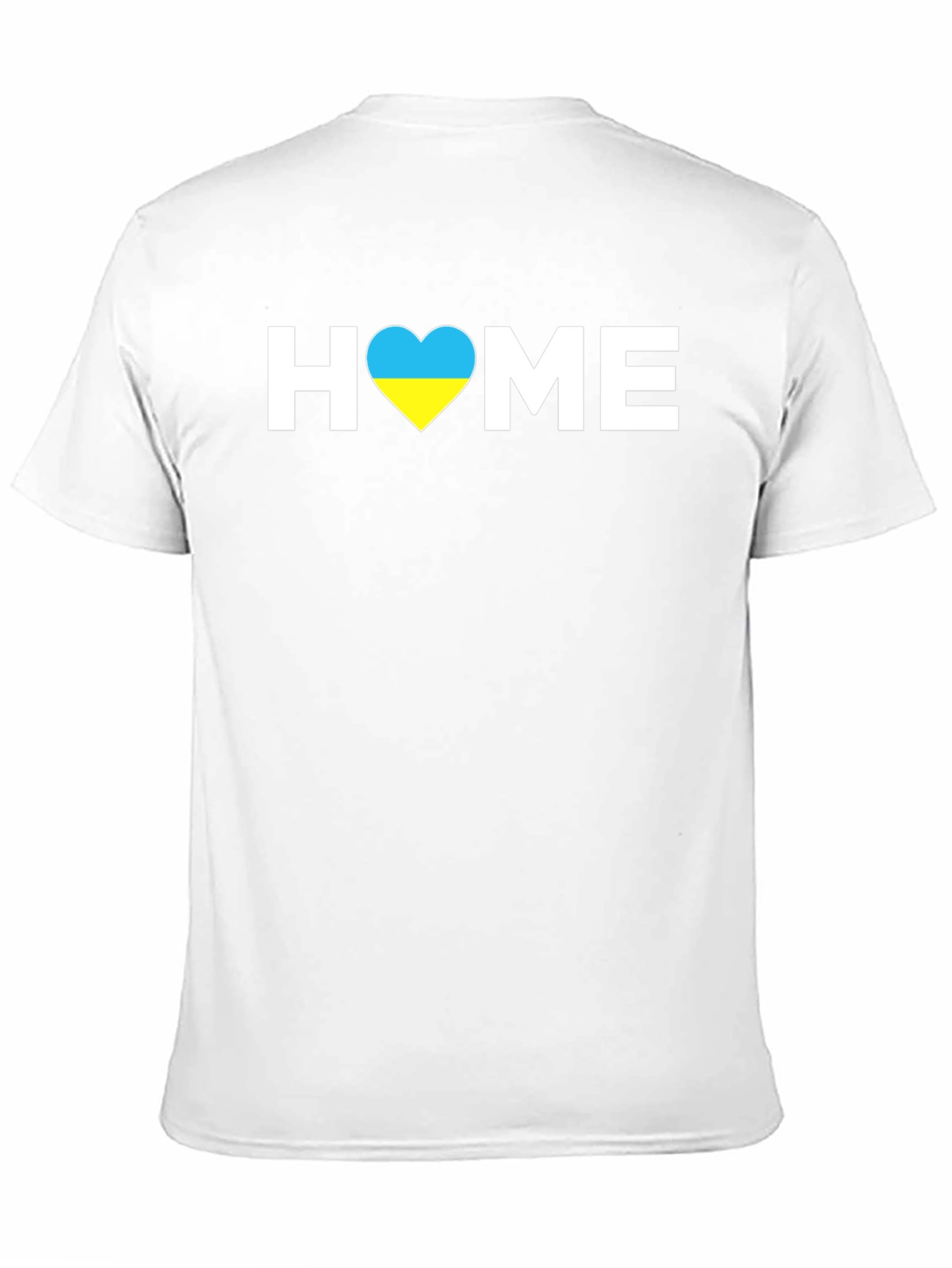 Ukraine Flag Heart Home Graphic T-Shirt