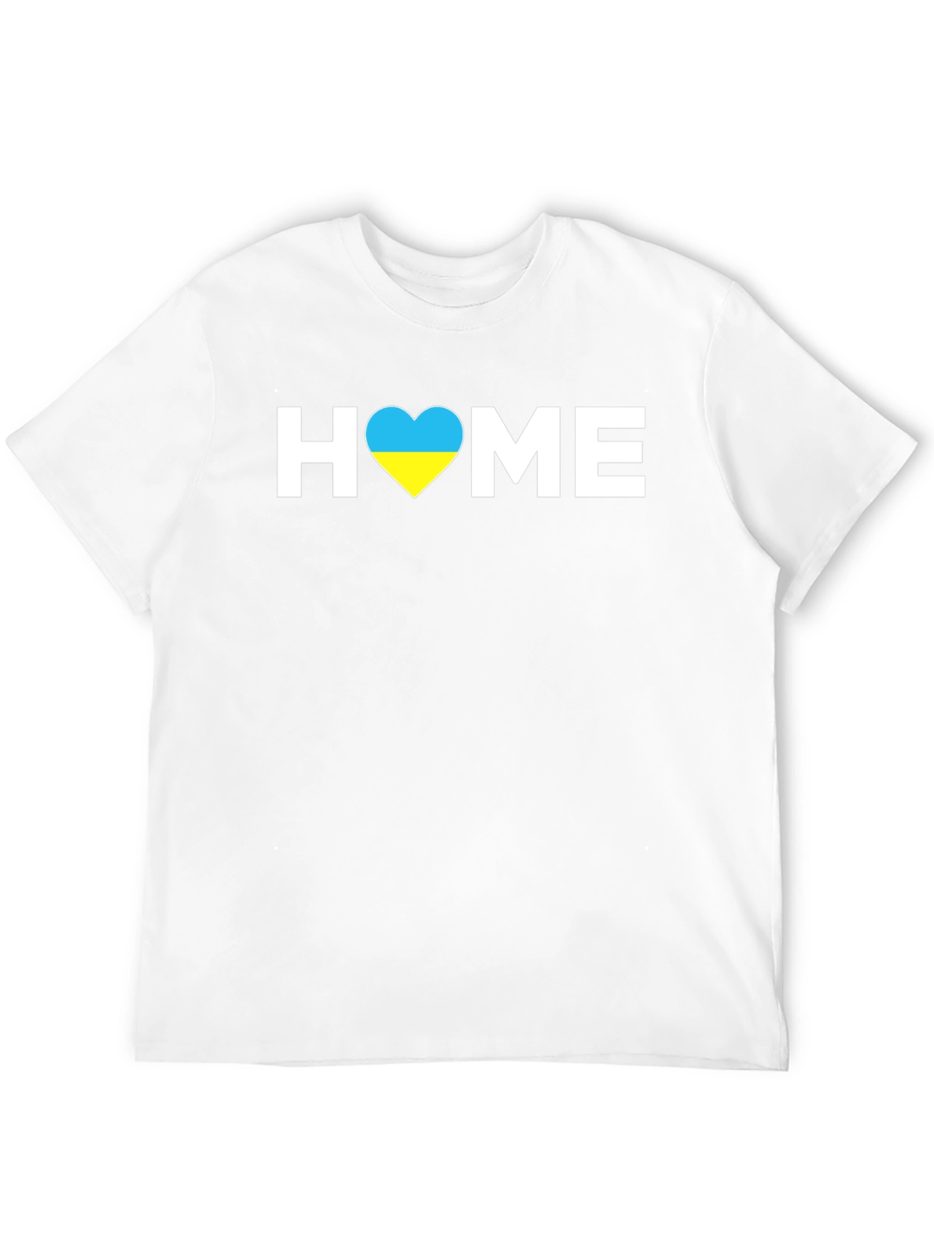 Ukraine Flag Heart Home Graphic T-Shirt