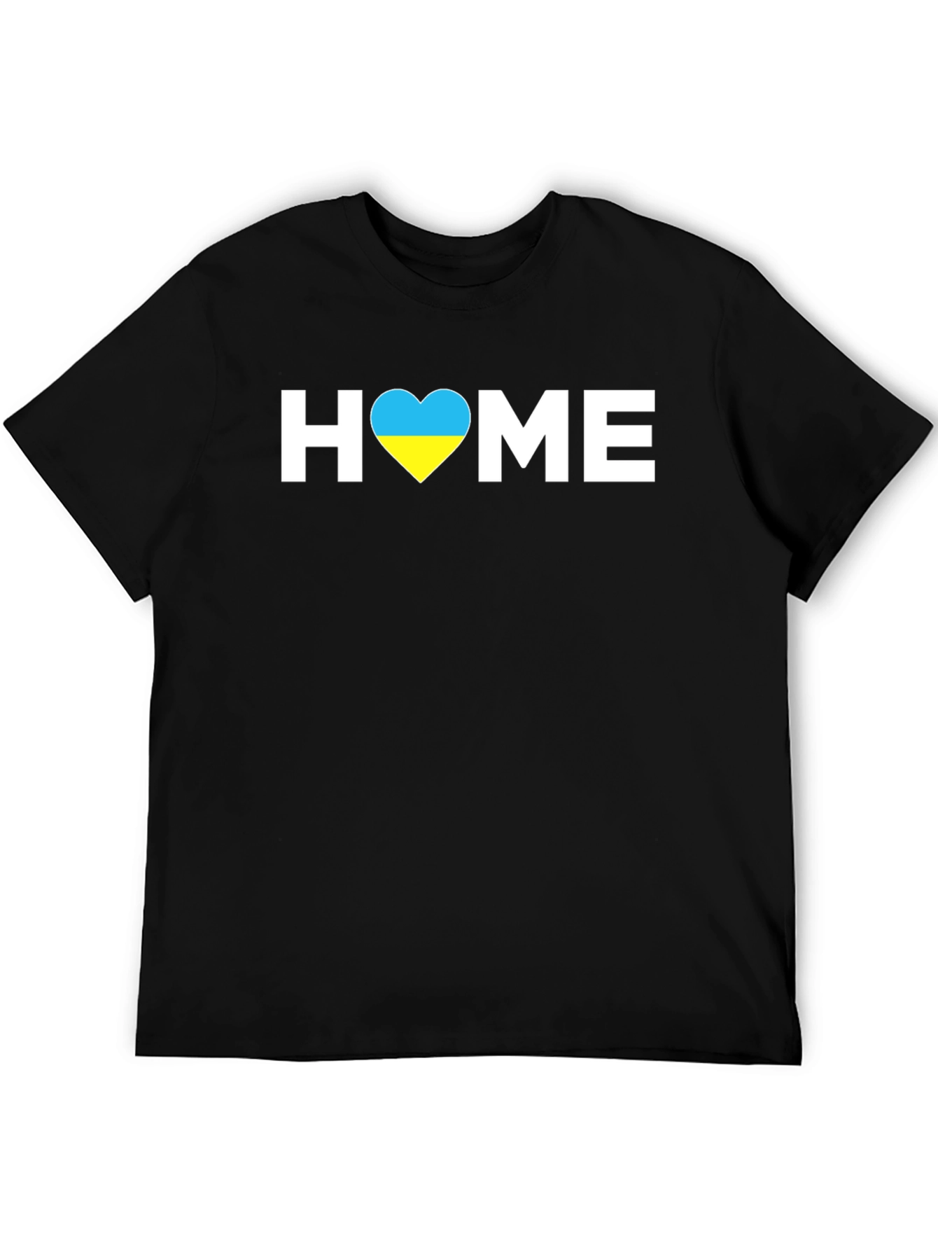 Ukraine Flag Heart Home Graphic T-Shirt