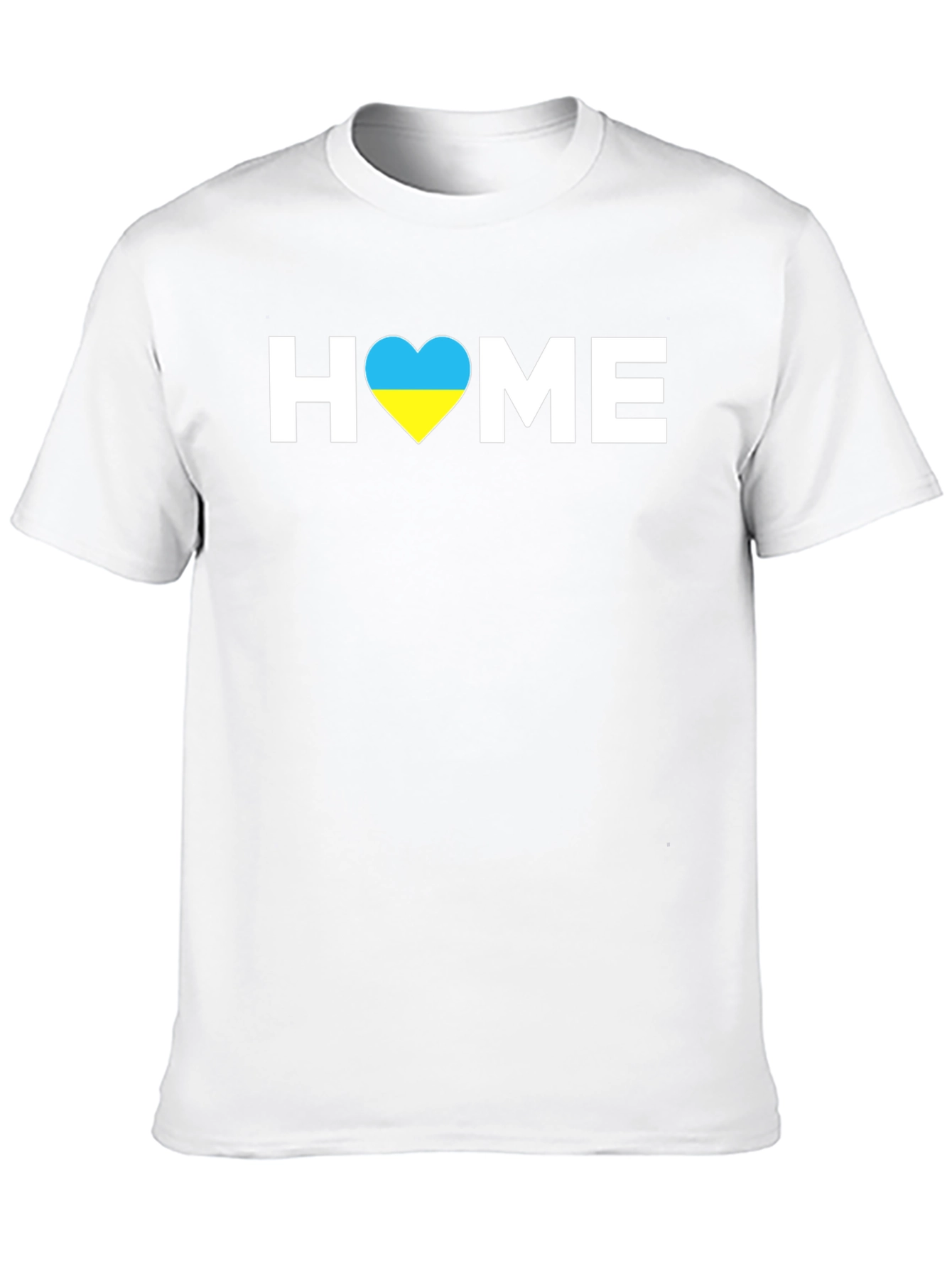 Ukraine Flag Heart Home Graphic T-Shirt