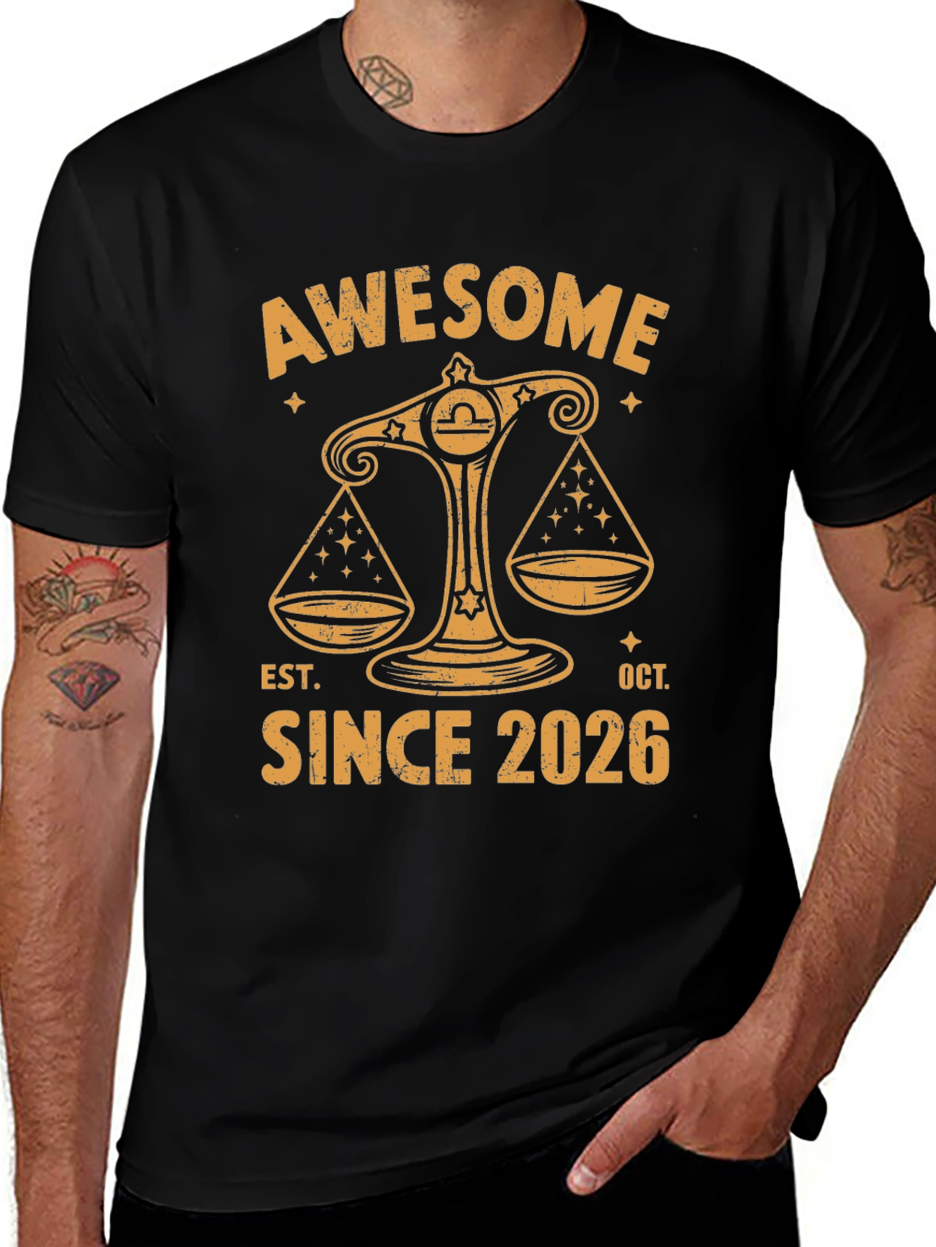 Awesome Since 2026 Libra Zodiac T-Shirt