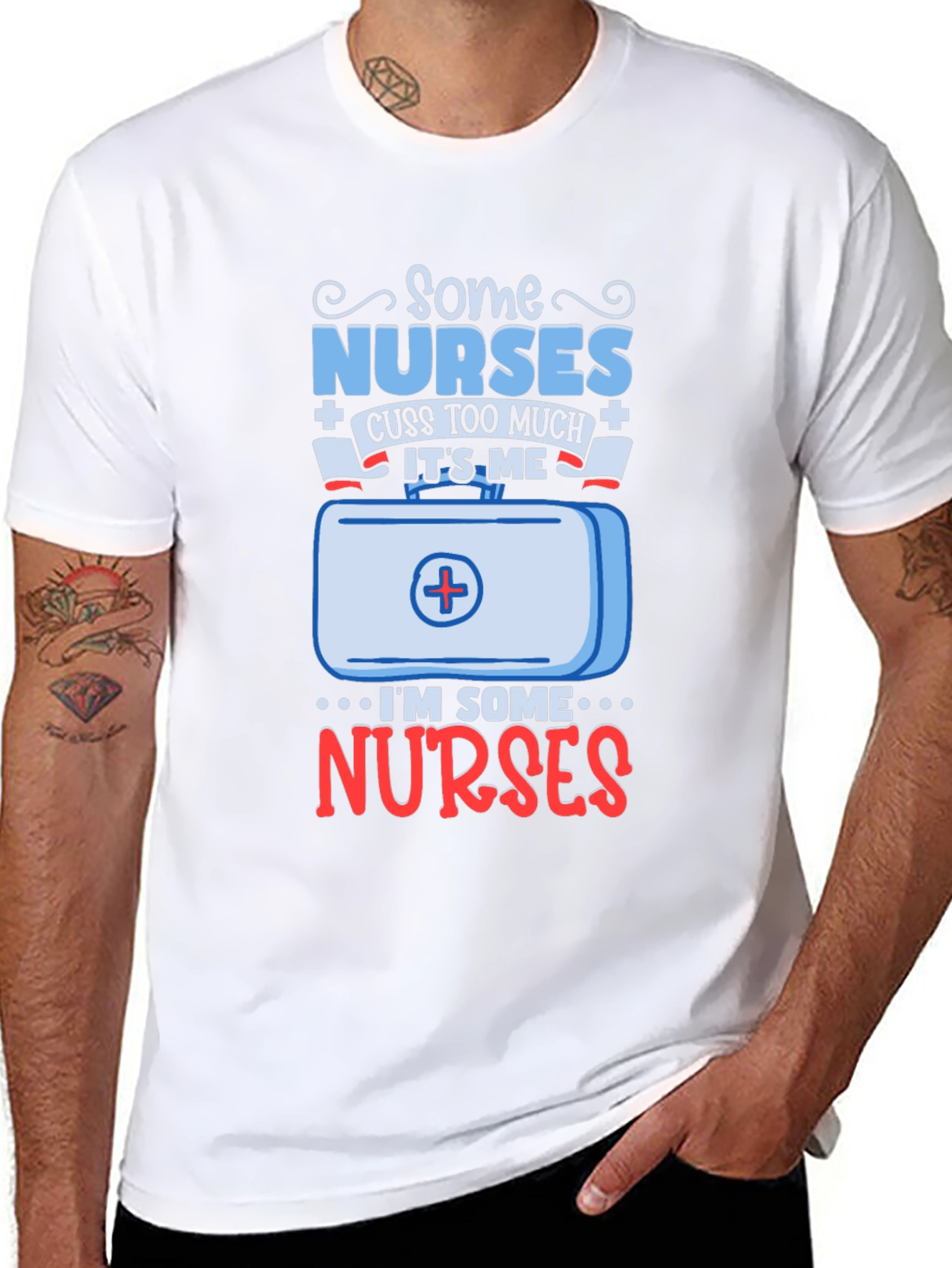 Some Nurses Cuss T-Shirt - Funny Nurse Gift