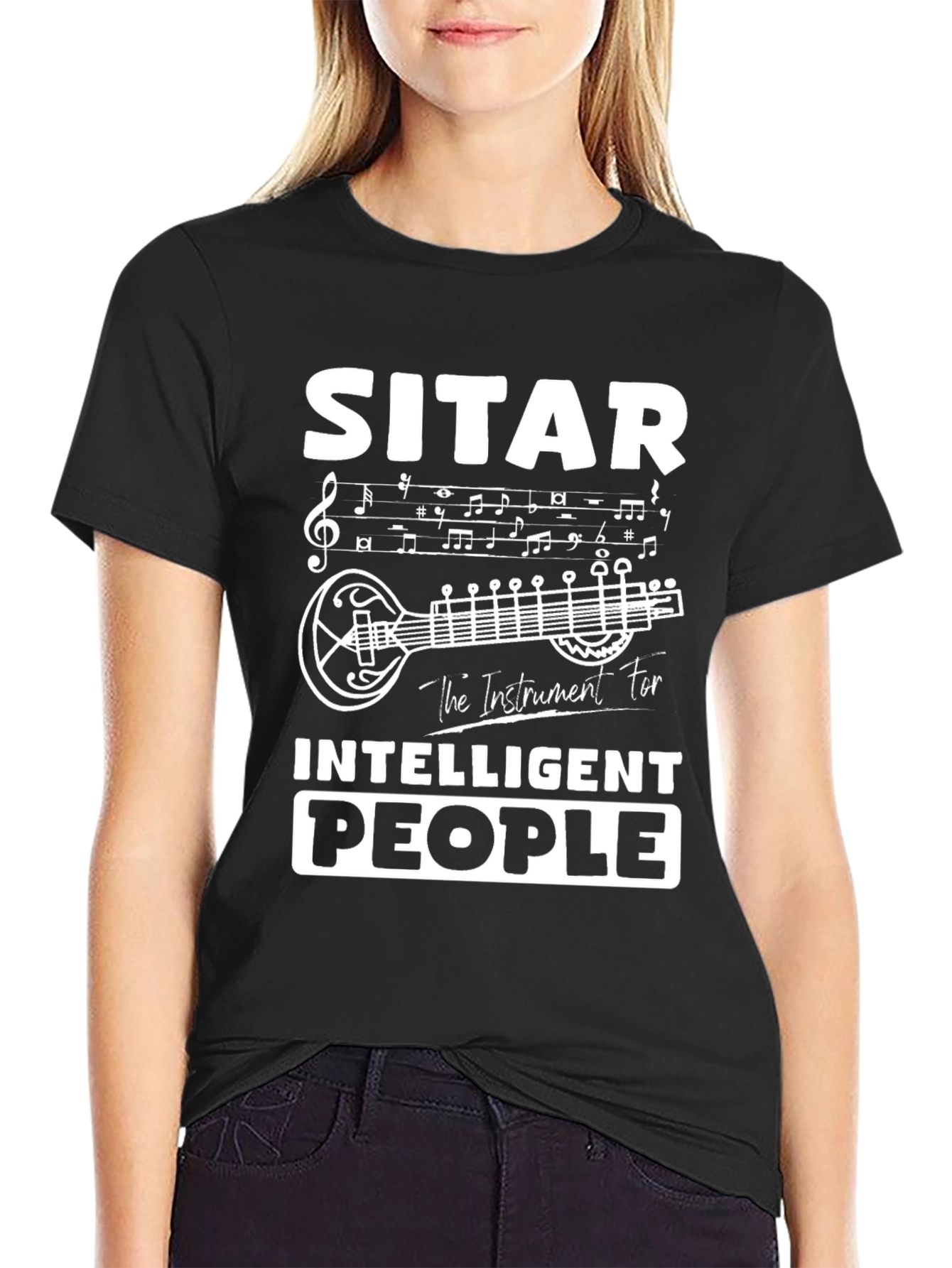 Sitar T-Shirt - Instrument for Intelligent People