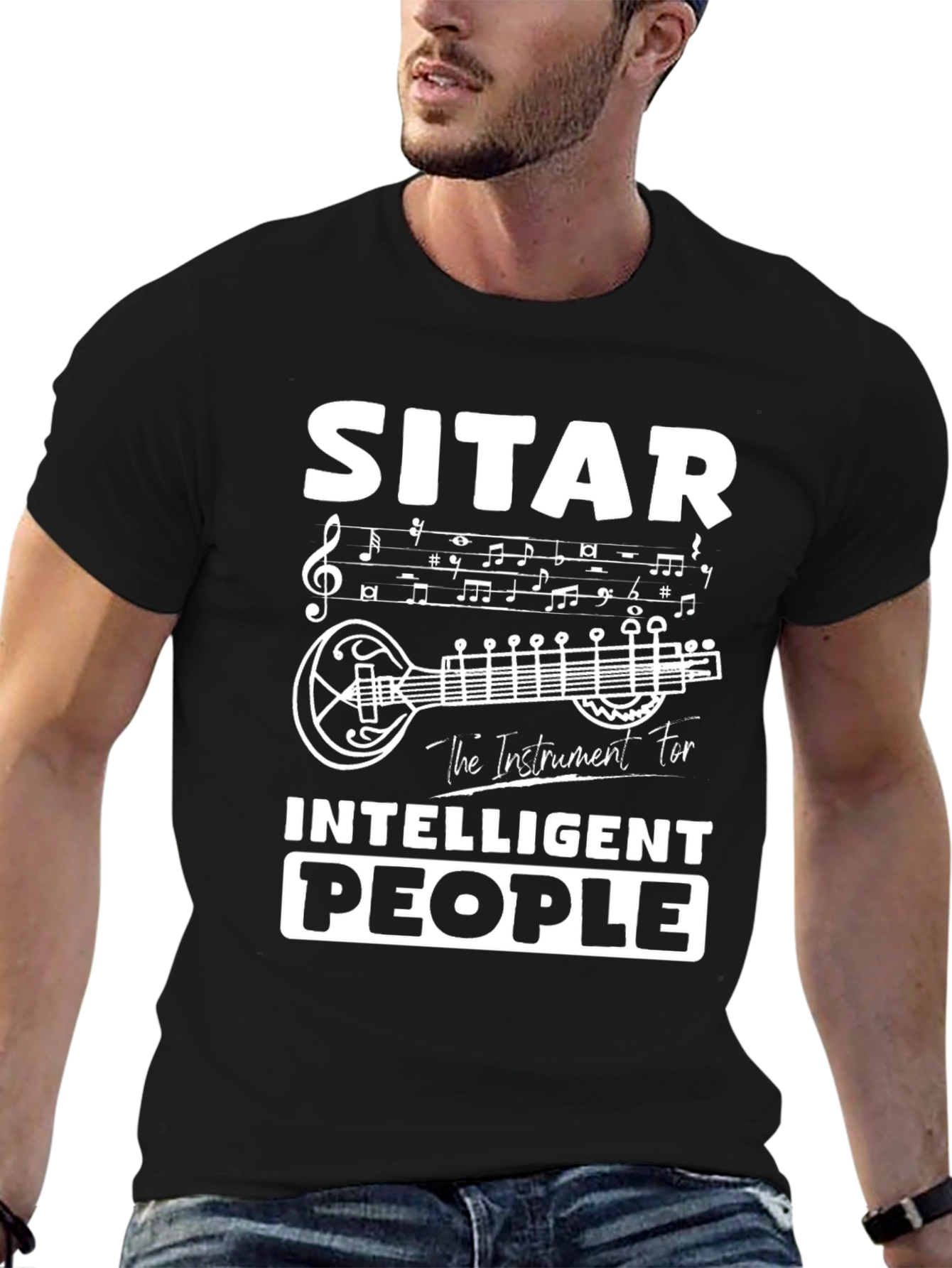 Sitar T-Shirt - Instrument for Intelligent People