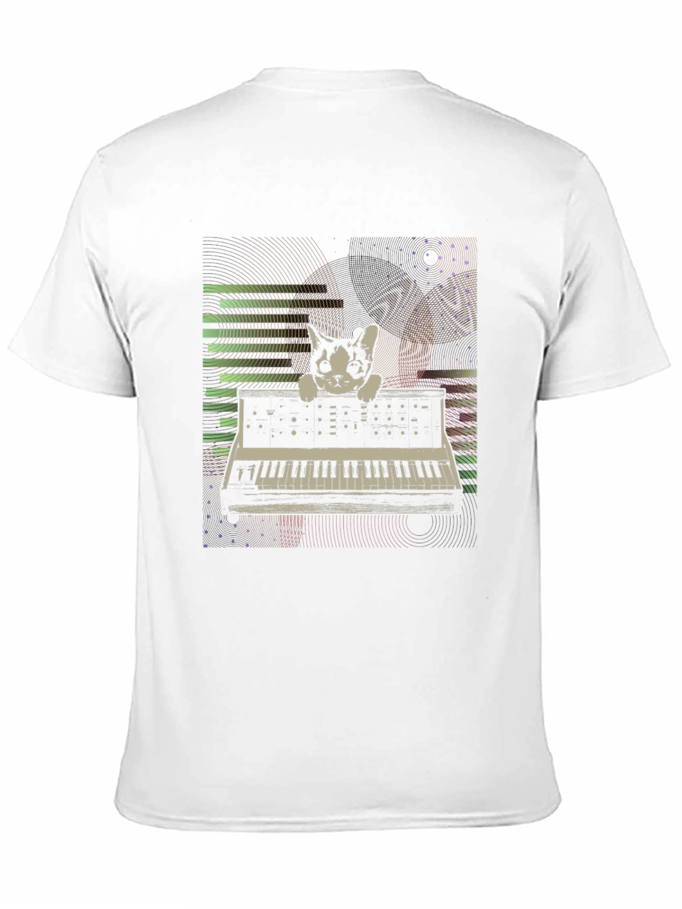 Cat Keyboardist Graphic T-Shirt - Stylish & Unique