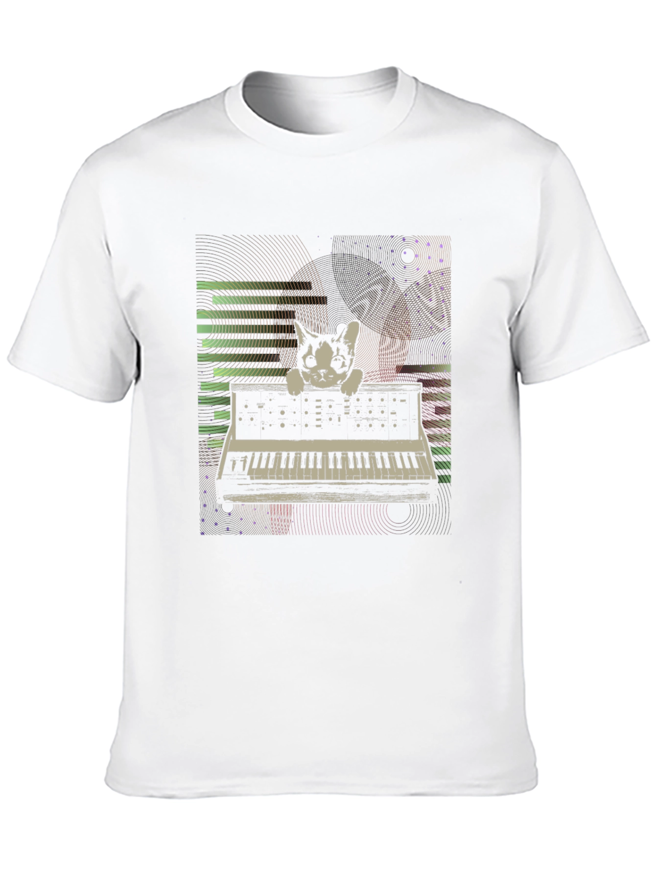 Cat Keyboardist Graphic T-Shirt - Stylish & Unique