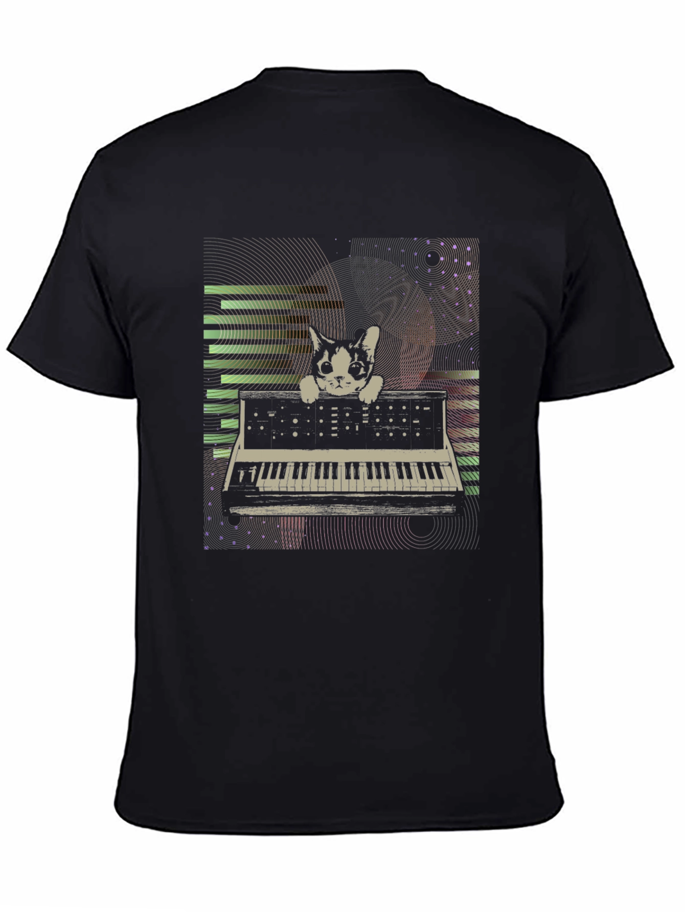 Cat Keyboardist Graphic T-Shirt - Stylish & Unique