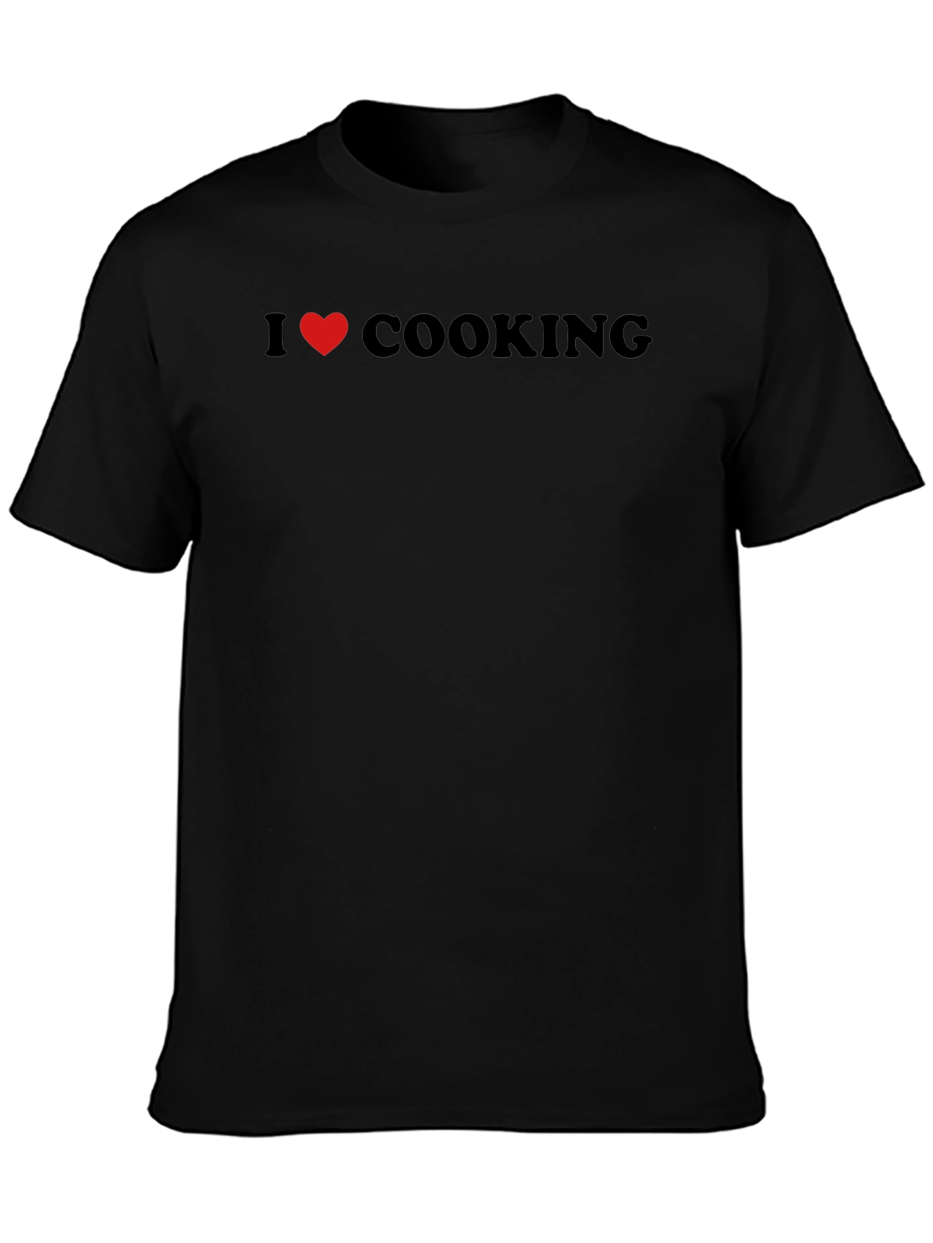 I Heart Cooking Black T-Shirt